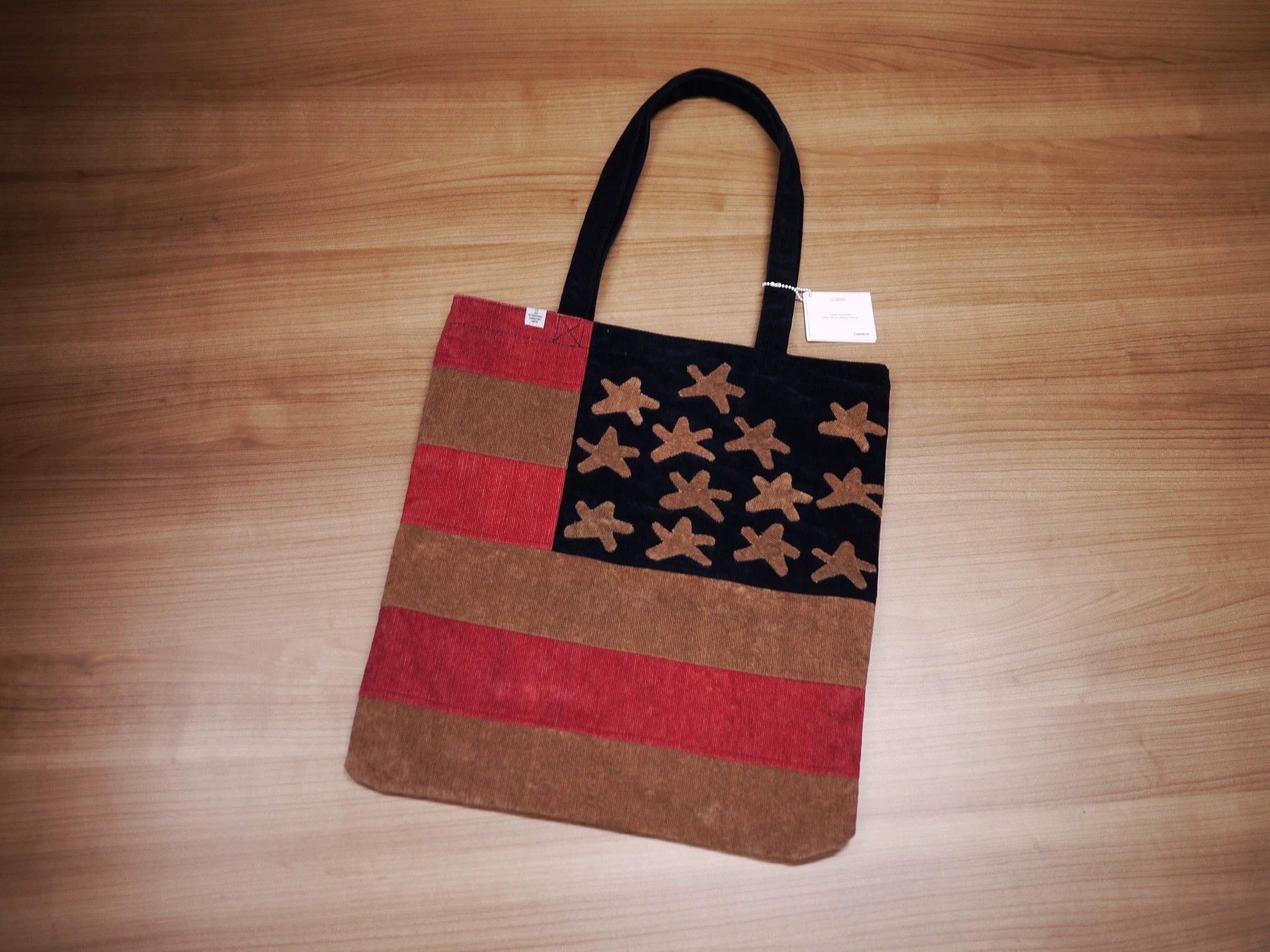 Visvim Brown Flag Print Tote Bag Size ONE SIZE - 1 Thumbnail