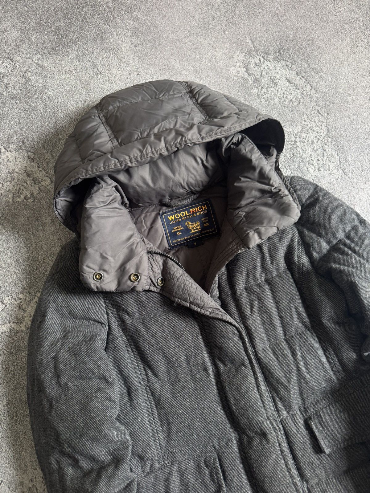 Woolrich Woolen Mills Woolrich S down jacket zip parka coat fur faux hooded Size S / US 4 / IT 40 - 2 Thumbnail