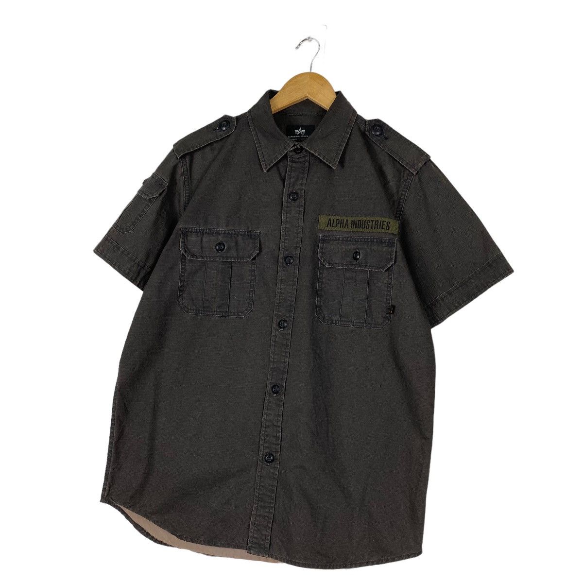 Alpha Industries × Japanese Brand Alpha Industries Military Shirt Size M Size US L / EU 52-54 / 3 - 2 Thumbnail