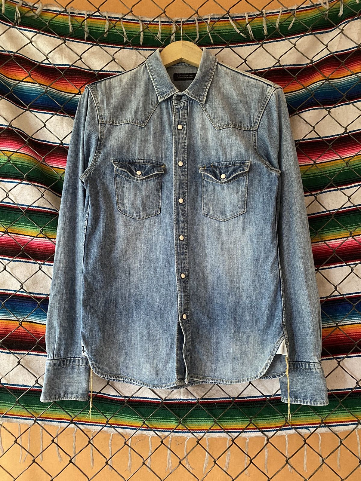 If Six Was Nine × Japanese Brand × NANO universe Nano universe denim shirt Size US M / EU 48-50 / 2 - 1 Thumbnail