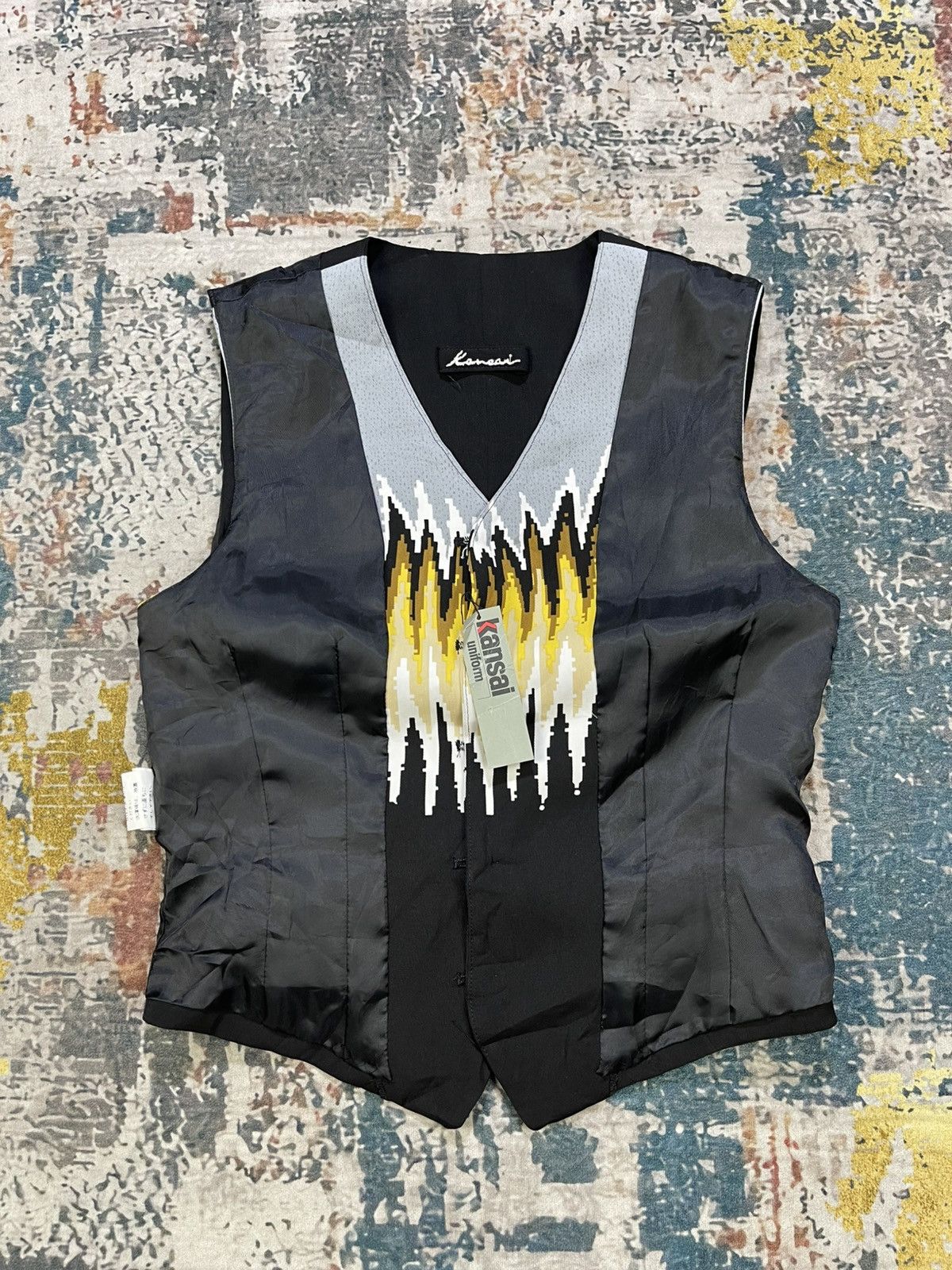 Kansai Yamamoto Kansai Yamamoto Traditional Art Suit Vest Size US XS / EU 42 / 0 - 7 Thumbnail