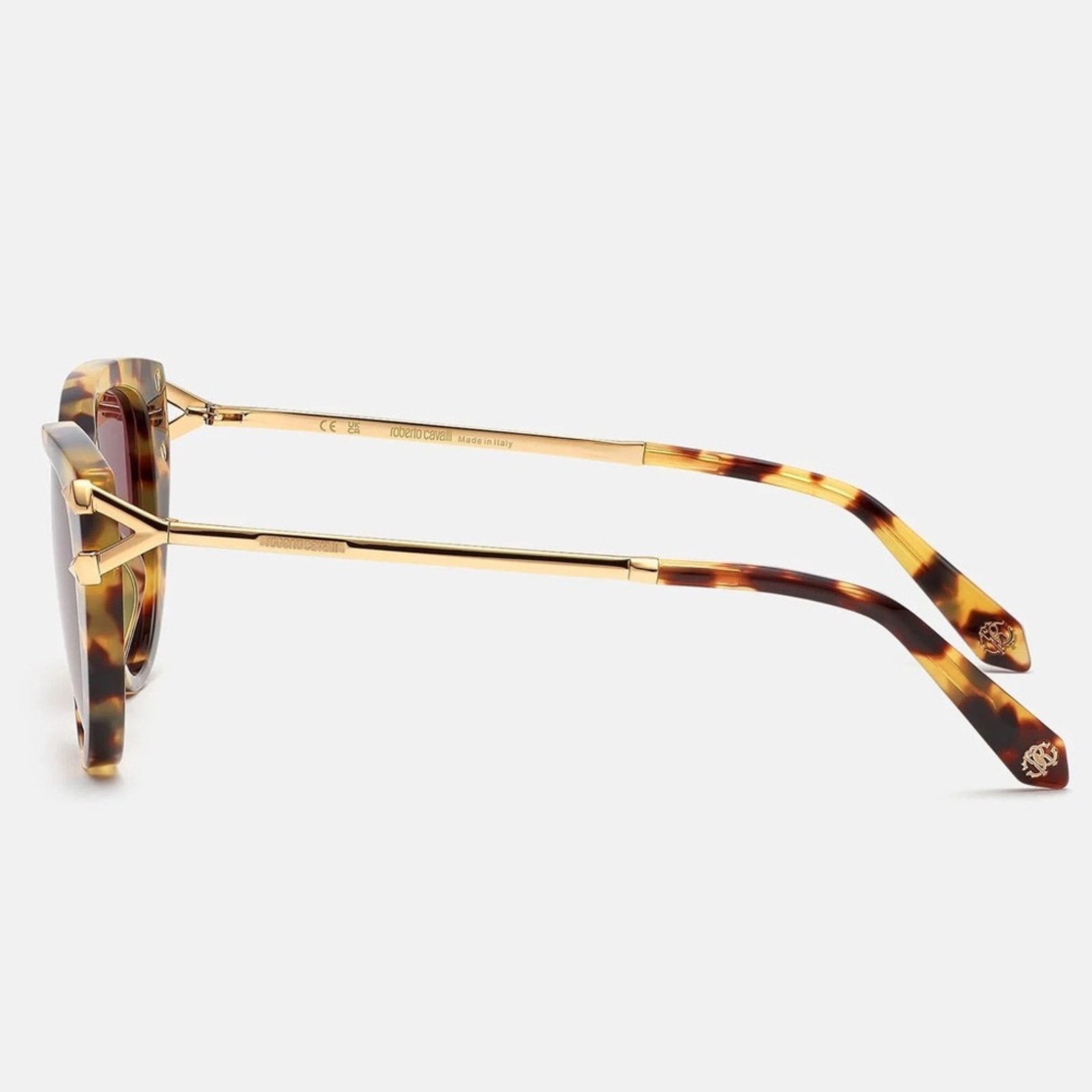 Roberto Cavalli New! Roberto Cavalli SRC031 0777 Chic Havana Claw Sunglasses Size ONE SIZE - 4 Thumbnail