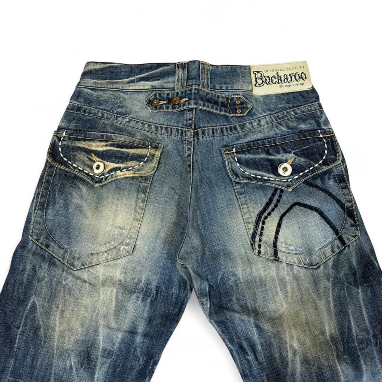True Religion Buckaroo vintage snowbuck 2 flap pockets denim jeans Size US 30 / EU 46 - 3 Thumbnail