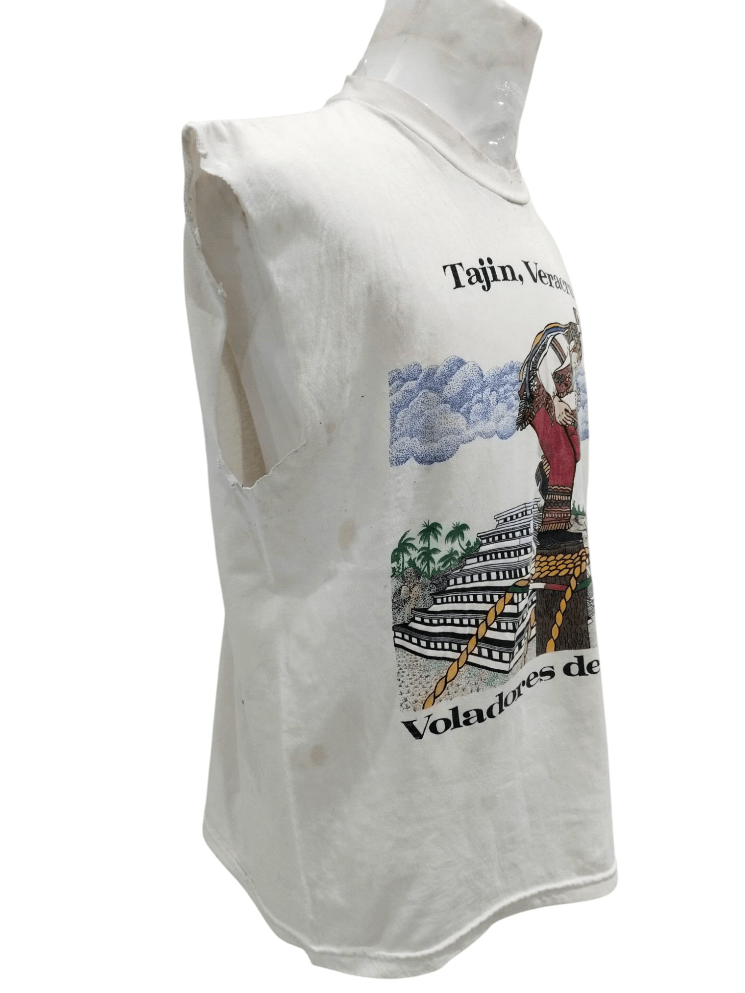 Tanino Crisci × Traditional Weatherwear × Vintage Vintage 90s Tajin Veracruz Tradisional Music Parody Tshirt Size US L / EU 52-54 / 3 - 4 Thumbnail