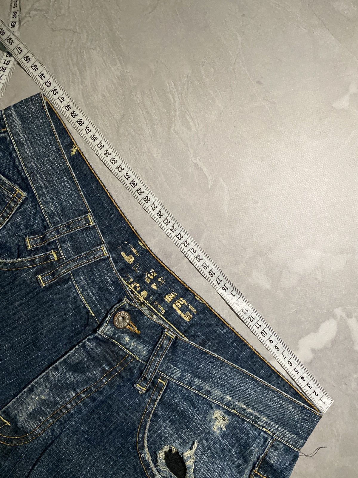 Vintage RARE Archive Faded Destroyed / Number Nine Style / Y2K 90s Size US 32 / EU 48 - 7 Thumbnail