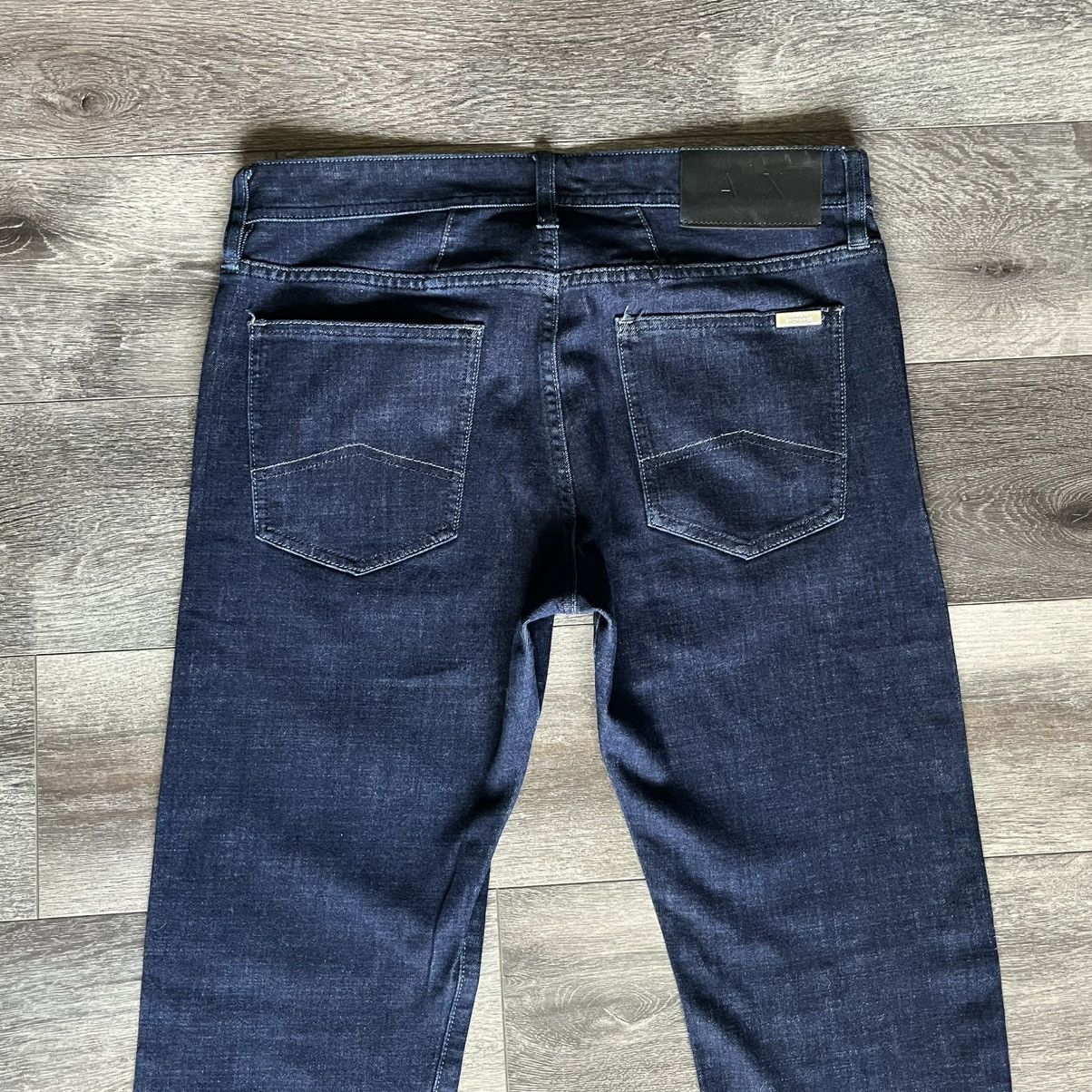 Armani Exchange Armani Exchange Dark Blue Slim Fit Buttonfly Denim Jeans 33R Size US 33 - 3 Thumbnail