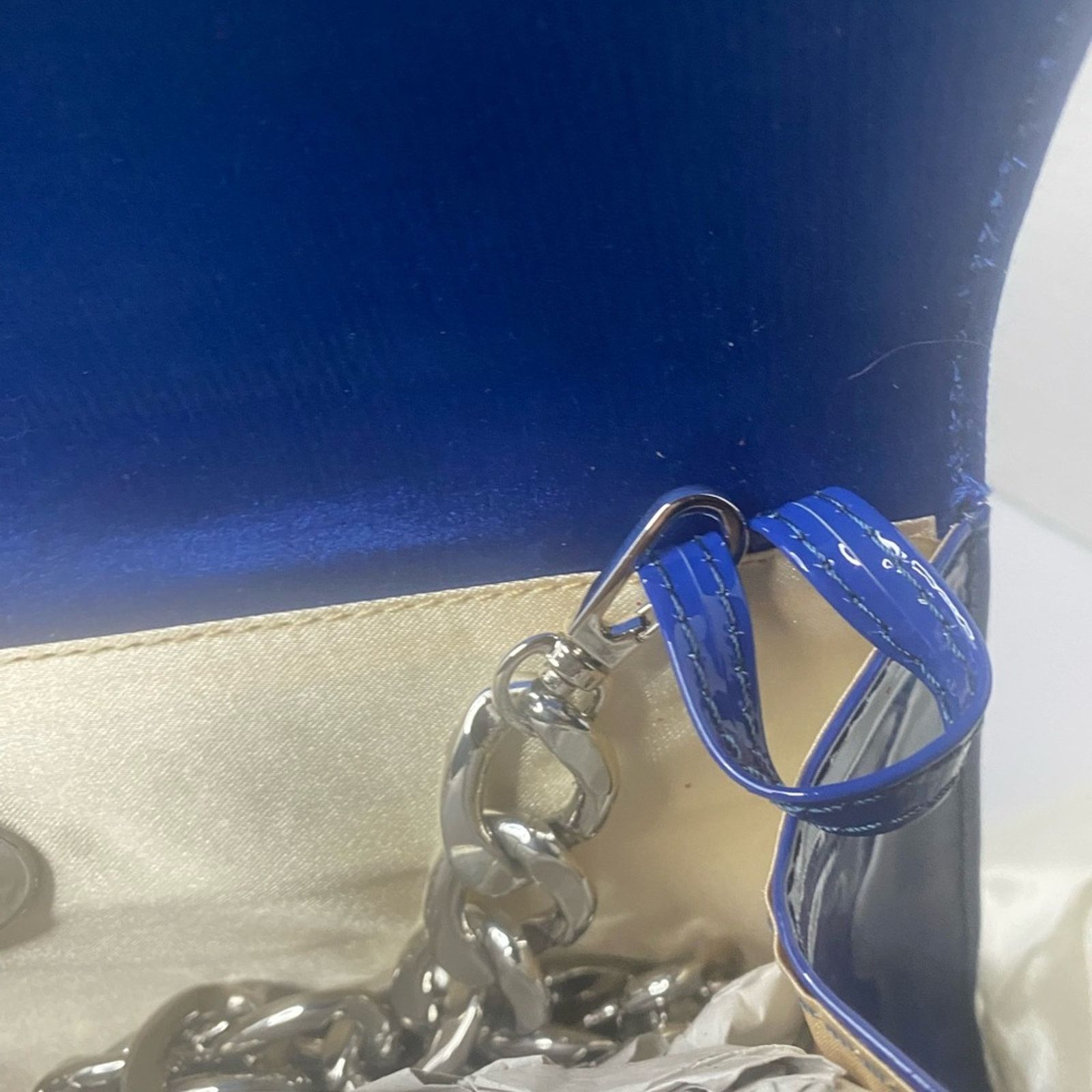 & Other Stories Francesco Sacco blue magnetic clutch w/ optional chain strap Size ONE SIZE - 7 Thumbnail