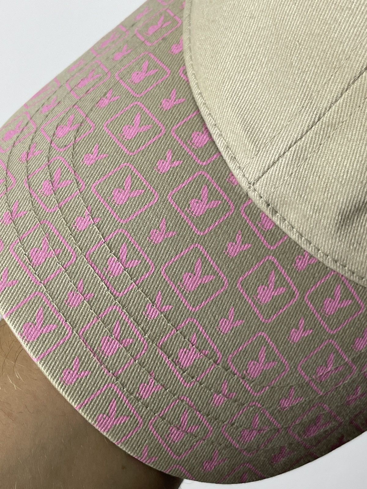 Playboy × Vintage Vintage Playboy monogram cap Rare Size ONE SIZE - 4 Thumbnail