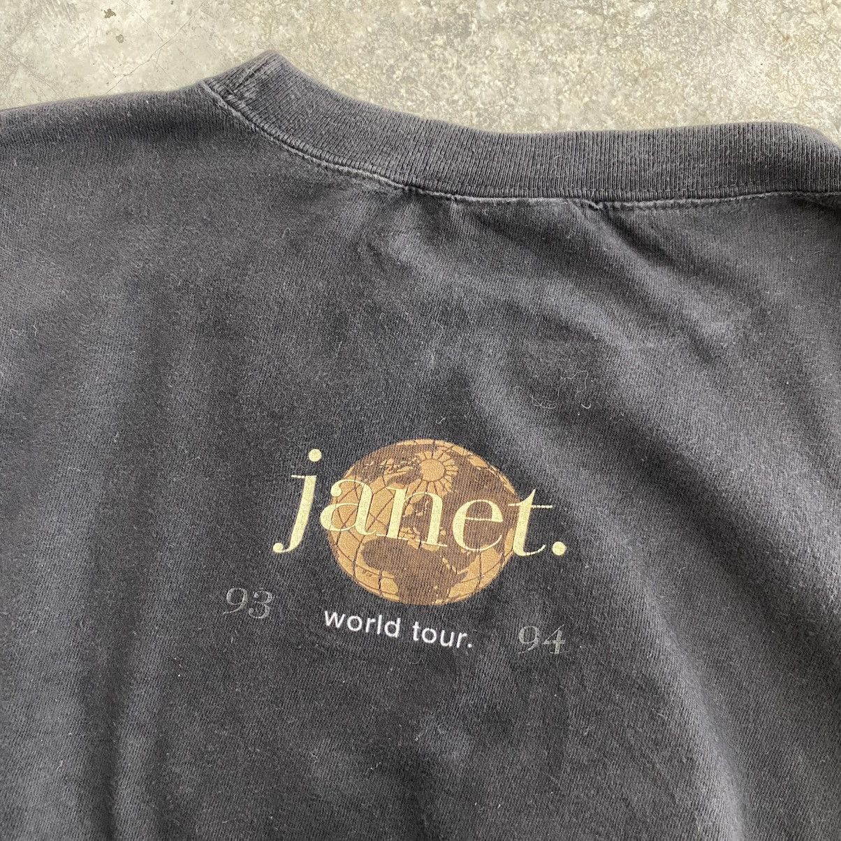 Rap Tees Vintage 1993 Janet Jackson Promo World Tour OS Tee Size US XL / EU 56 / 4 - 7 Thumbnail