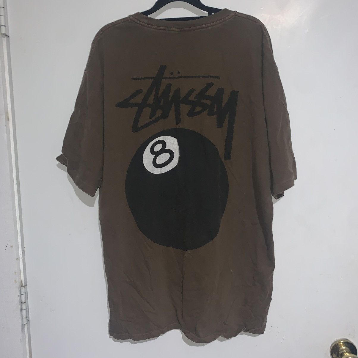 Stussy Stussy Brown 8 Ball T-Shirt XL Size US XL / EU 56 / 4 - 2 Thumbnail
