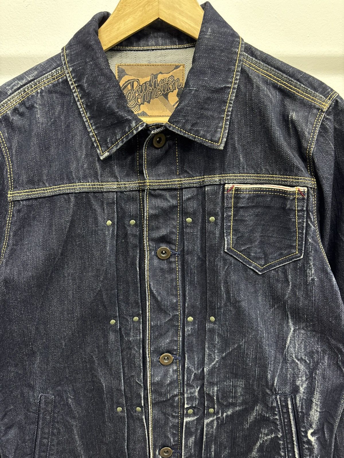 Japanese Brand Japan Selvedge Denim Jeans Type 2 II Distressed Jacket Size US S / EU 44-46 / 1 - 7 Thumbnail