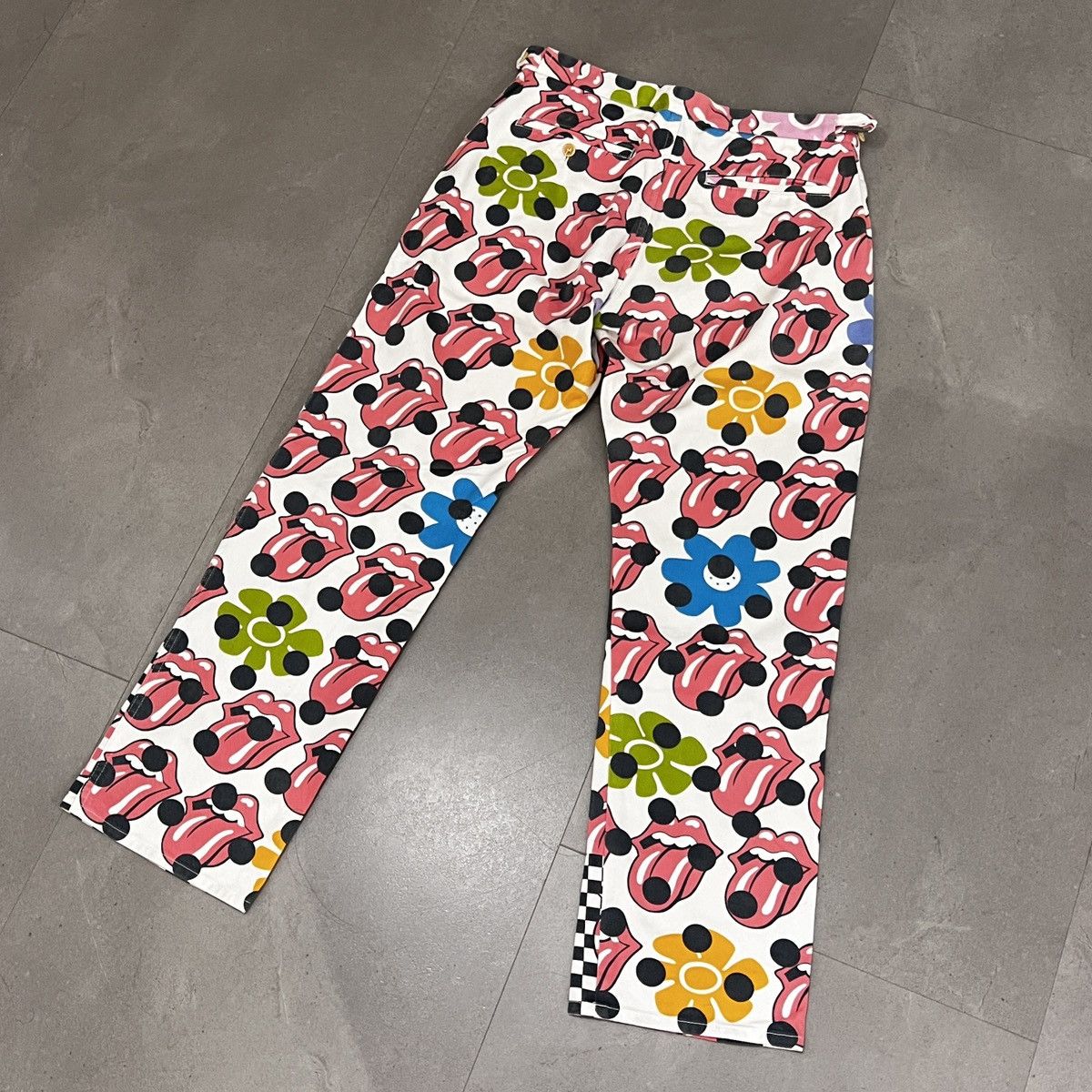 Comme des Garcons Homme Plus × The Rolling Stones SS06 Comme Des Garcons Rolling Stones Patchwork Pants Size US 31 - 7 Thumbnail
