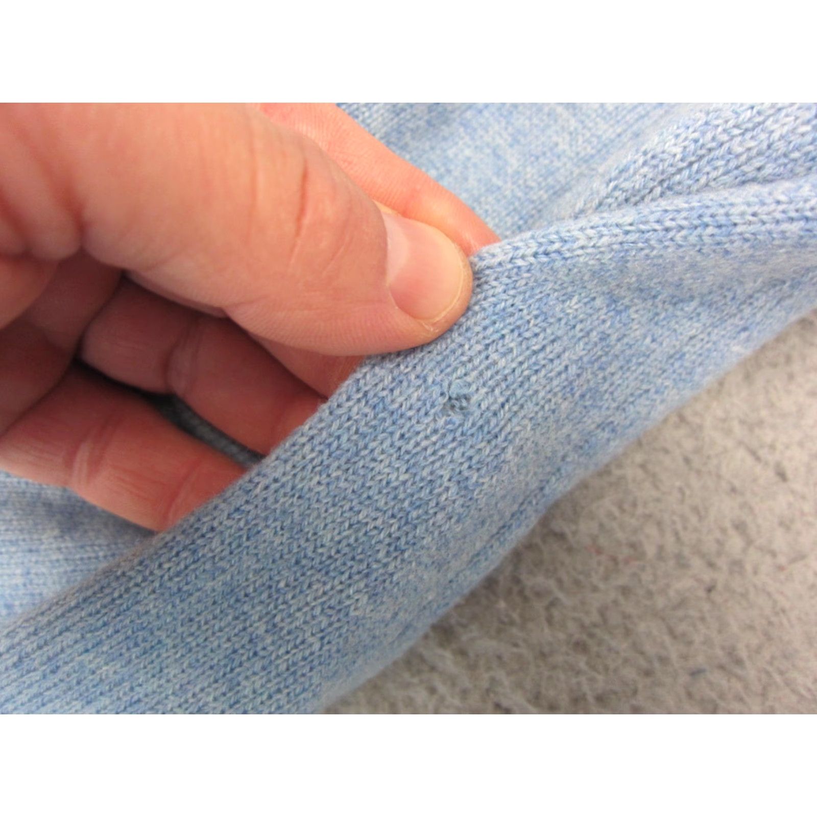 Lands' End Lands' End Sweater Mens 2XL Blue Cashmere V-Neck Knit Pullover Casual 80s 90s Classic Outdoor Mens Size US XXL / EU 58 / 5 - 7 Thumbnail