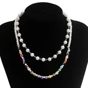 Jewelry Colorful Beaded Neck Chains Size ONE SIZE - 4 Thumbnail
