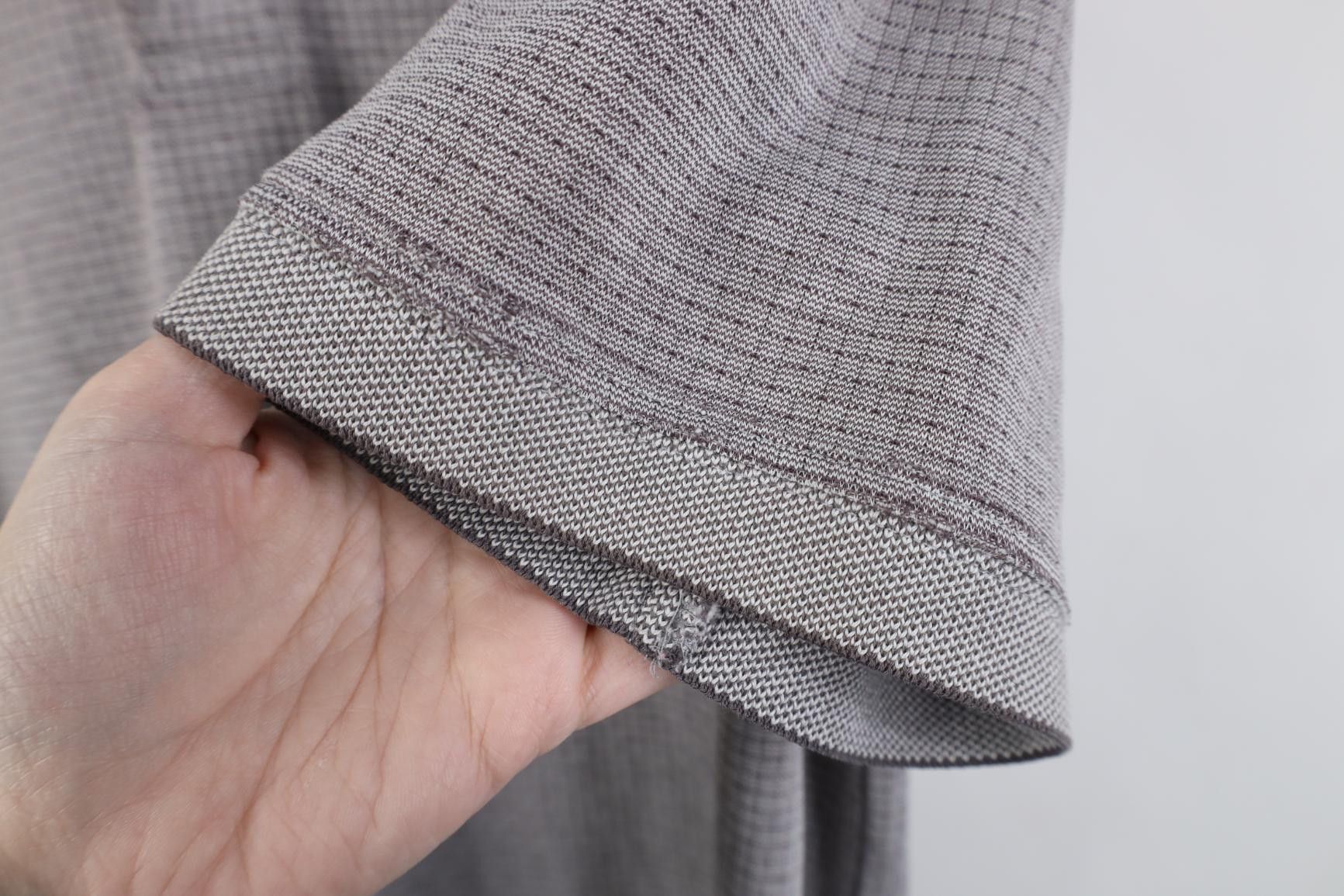 Vintage Vintage 90s Streetwear Checkered Knit Golf Polo Shirt Gray Size US M / EU 48-50 / 2 - 13 Thumbnail