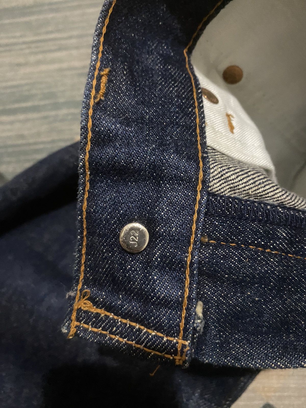 Levi's Vintage Clothing LEVIS 701 SELVEDGE RAW DENIM Size US 31 - 10 Thumbnail