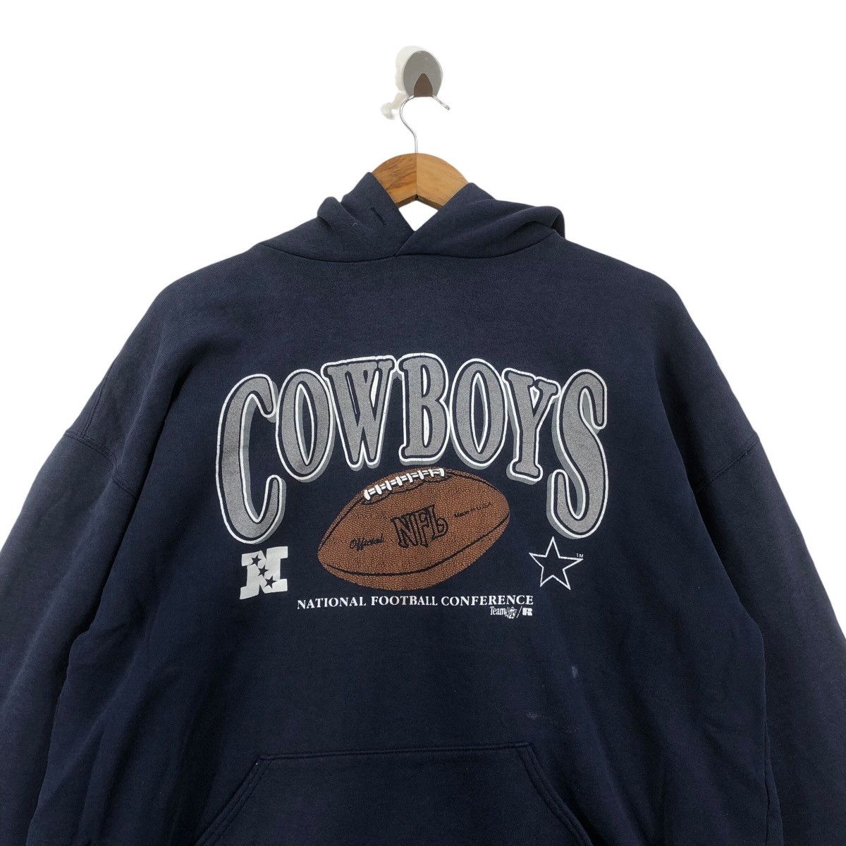 NFL × Vintage Vintage TEAM NFL COWBOYS Made In Usa Pullover Hoodie Size US XXL / EU 58 / 5 - 2 Thumbnail