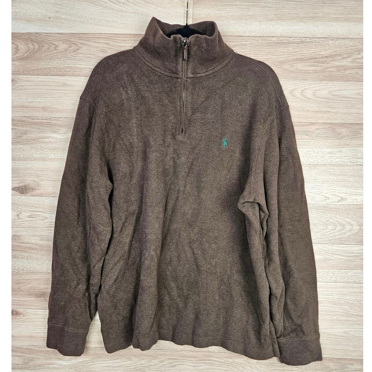 Polo Ralph Lauren Polo by Ralph Lauren Brown Quarter Zip Sweater Men’s XL Size XL / US 12-14 / IT 48-50 - 1 Thumbnail