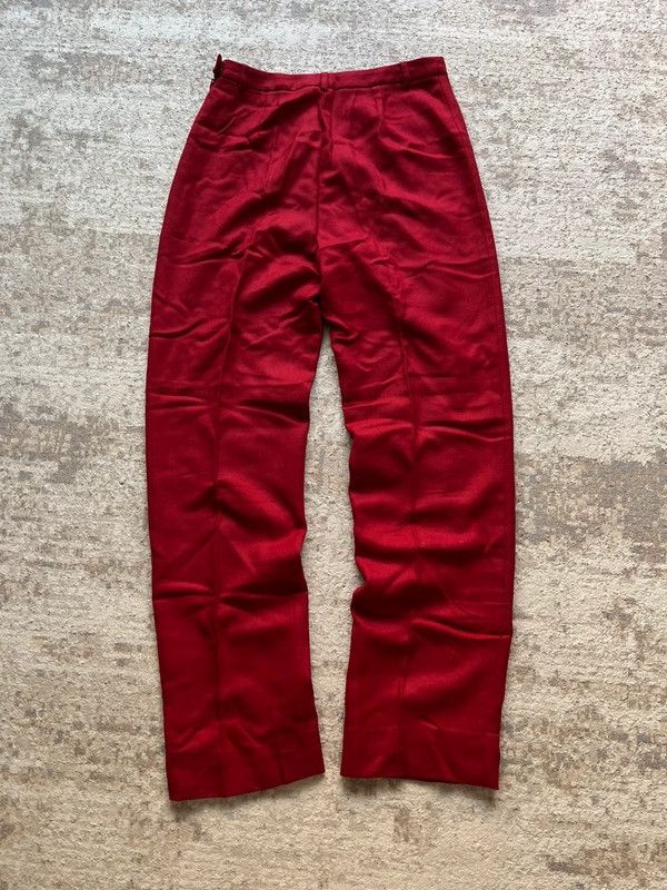 Burberry Burberry London Sz 42 / XL Red New Wool Pants 2000s Spain Size 36" / US 14 / IT 50 - 1 Thumbnail