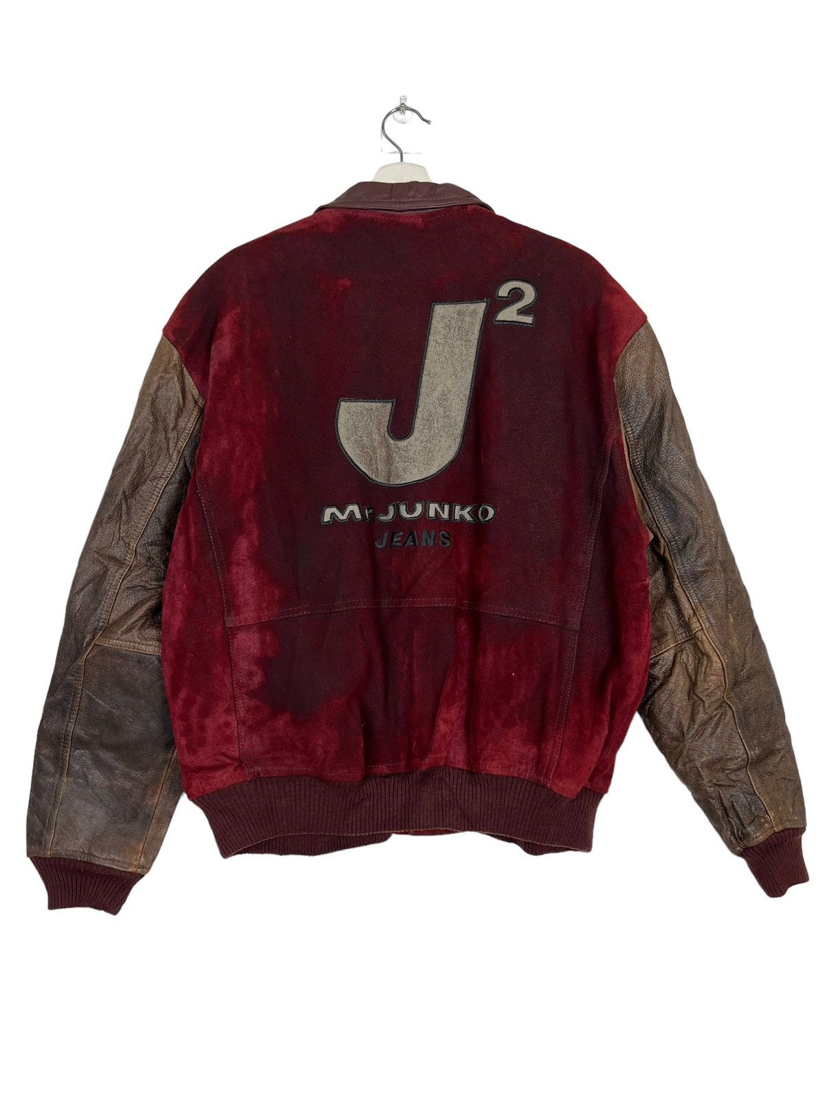 Japanese Brand 🔥 RARE VINTAGE MR.JUNKO LEATHER JACKET Size US L / EU 52-54 / 3 - 1 Thumbnail