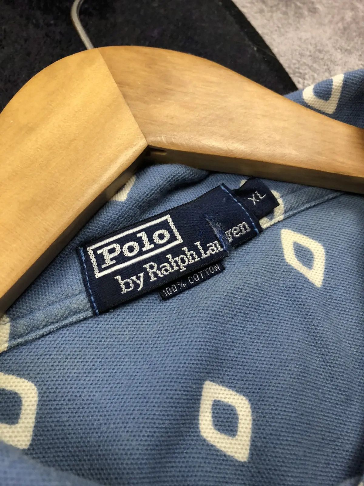 Polo Ralph Lauren POLO RALPH LAUREN Momogram Rhombus Made in USA Polo Tshirt Size US XL / EU 56 / 4 - 6 Thumbnail