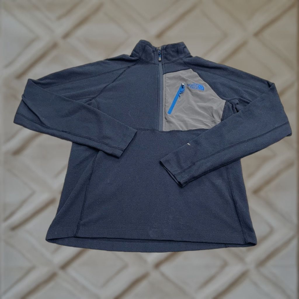 The North Face The North Face Tech Flash Dry Fleece Jacket Mens S Blue 1/2 Zip Pockets Basic Jacket Regular Fit Casual Sports Outdoor Shirt Size US S / EU 44-46 / 1 - 1 Thumbnail