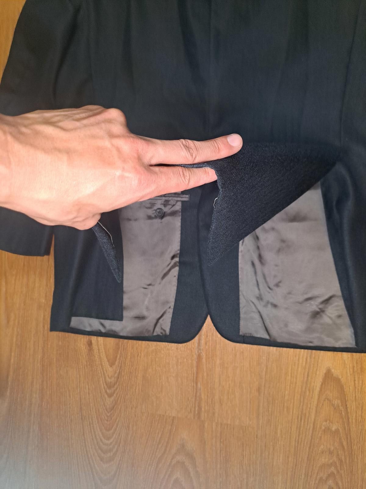 Polo Ralph Lauren Ralph Lauren Sport Coat 43L Long Navy Silk Wool Herringbone Size 40R - 9 Thumbnail