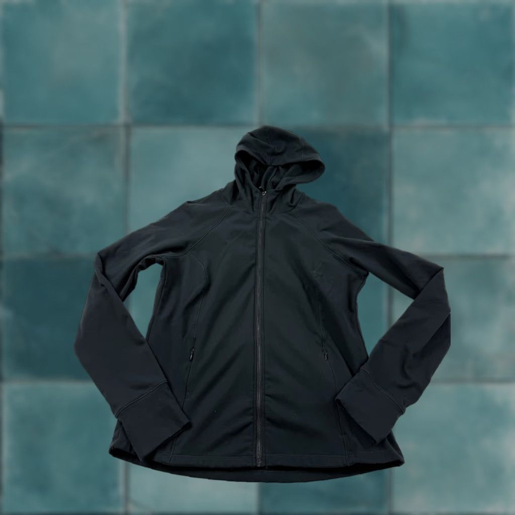 Vintage Yogalicious Lux Jacket Womens XL Black PolarLux Full Zip Hooded Softshell Jacket Size XL / US 12-14 / IT 48-50 - 1 Thumbnail