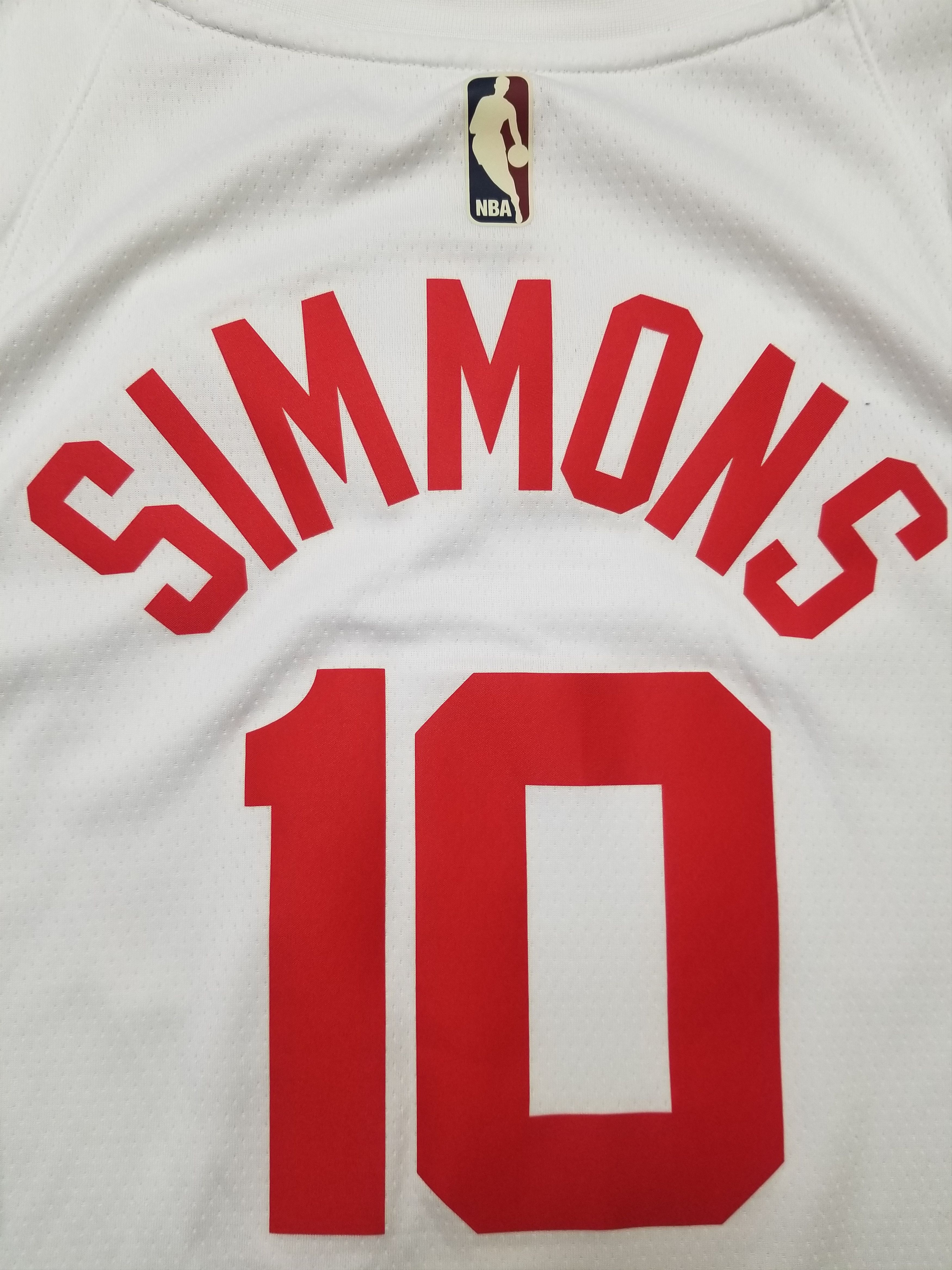 Nike NBA Brooklyn Nets Simmons HWC Swingman Jersey DO9444-101 Size US XL / EU 56 / 4 - 7 Thumbnail