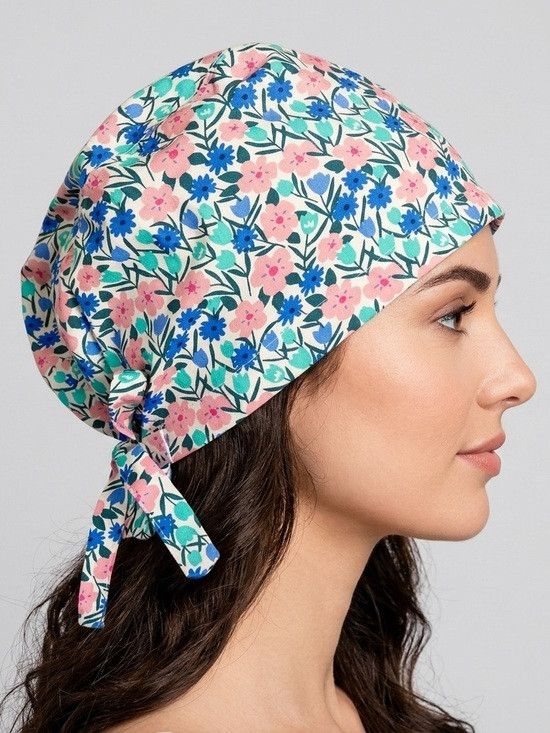 Handmade Handmade Boho Floral Hair Bonnet - One Size 🌸 Size ONE SIZE - 1 Thumbnail