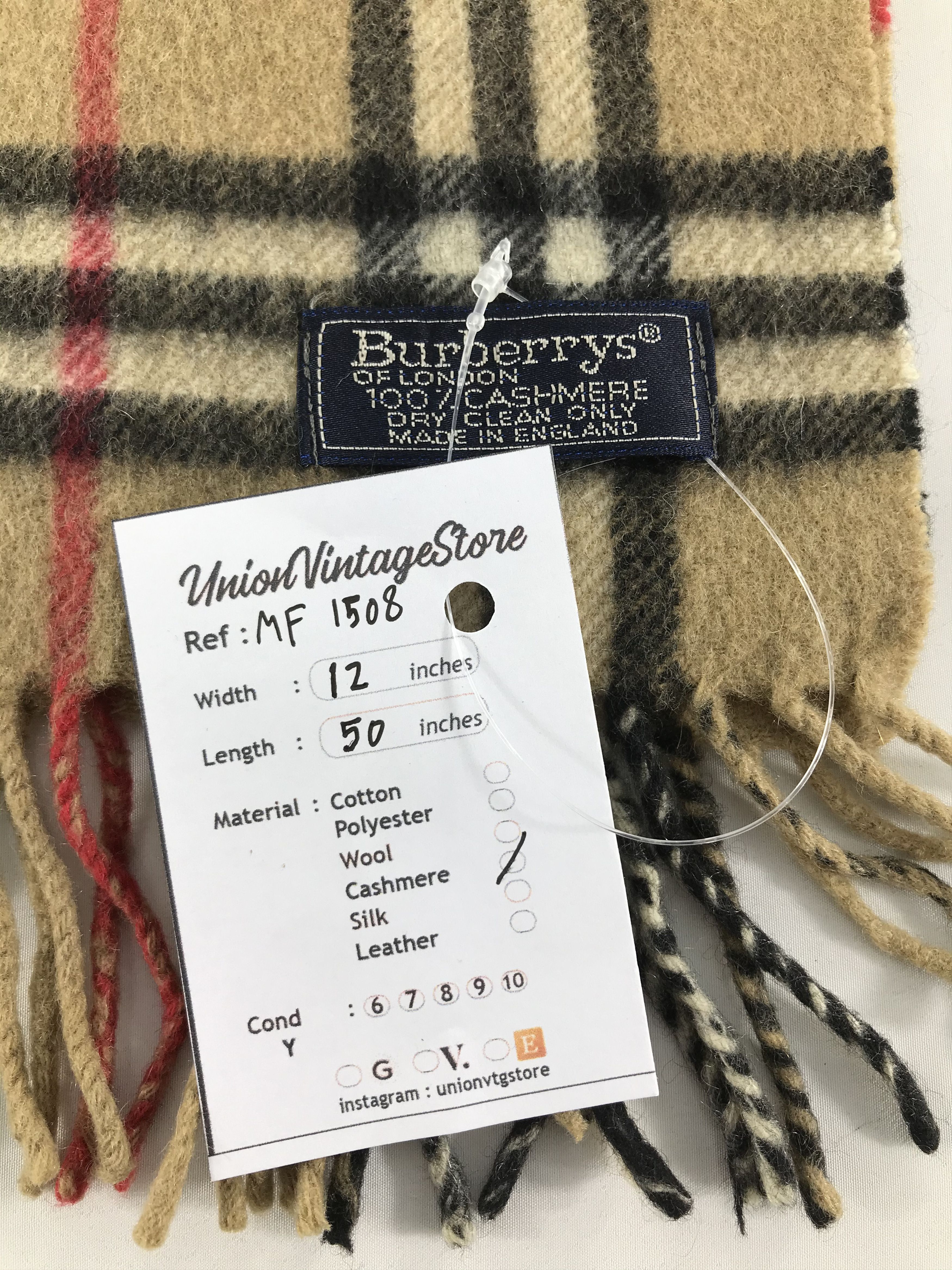 Burberry Vintage Burberry Scarf/Muffler/Neckwear MF1508 Size ONE SIZE - 4 Thumbnail