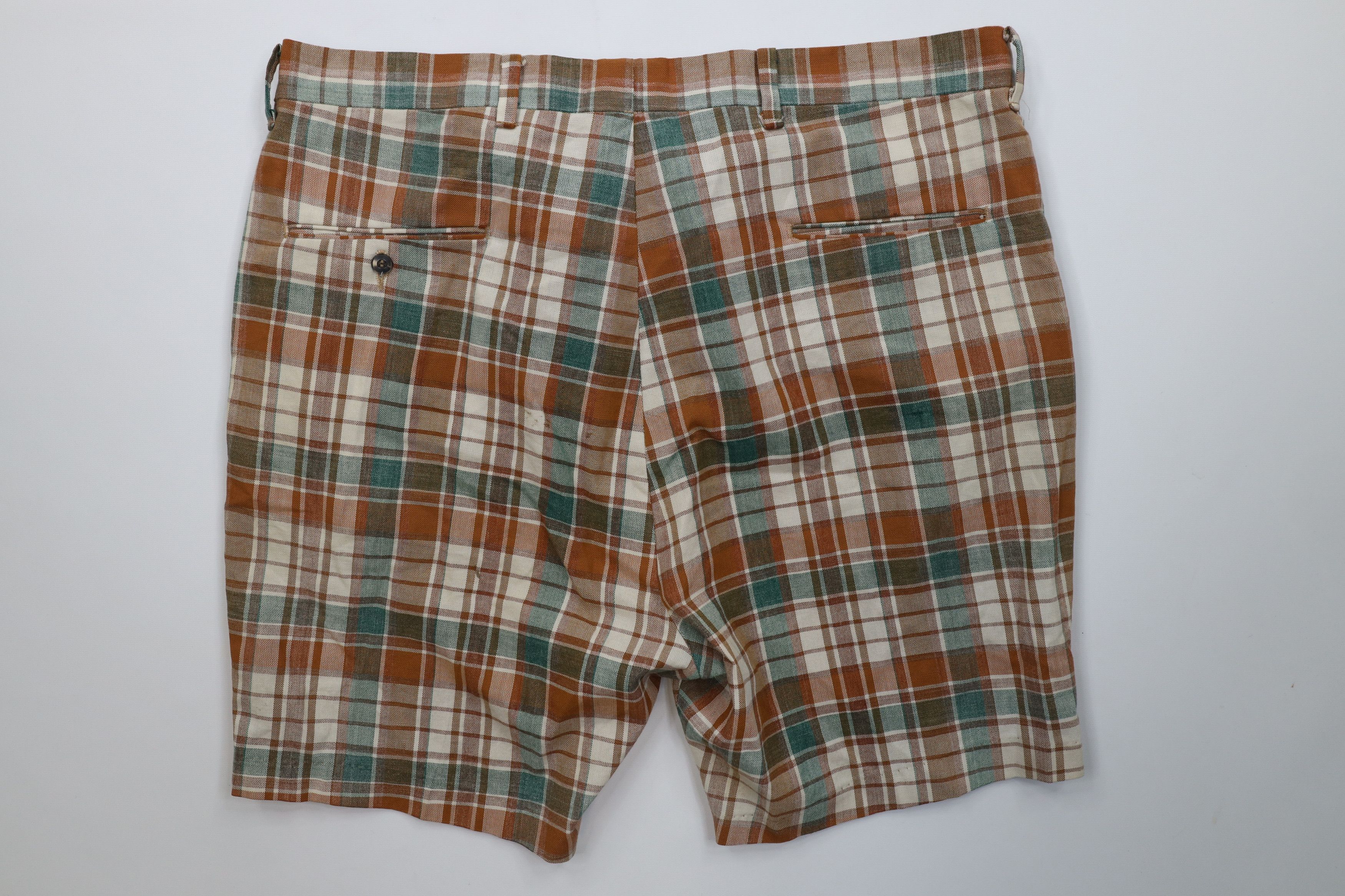 Vintage Vintage 50s 60s Streetwear Above Knee Chino Shorts Plaid USA Size US 40 / EU 56 - 12 Thumbnail