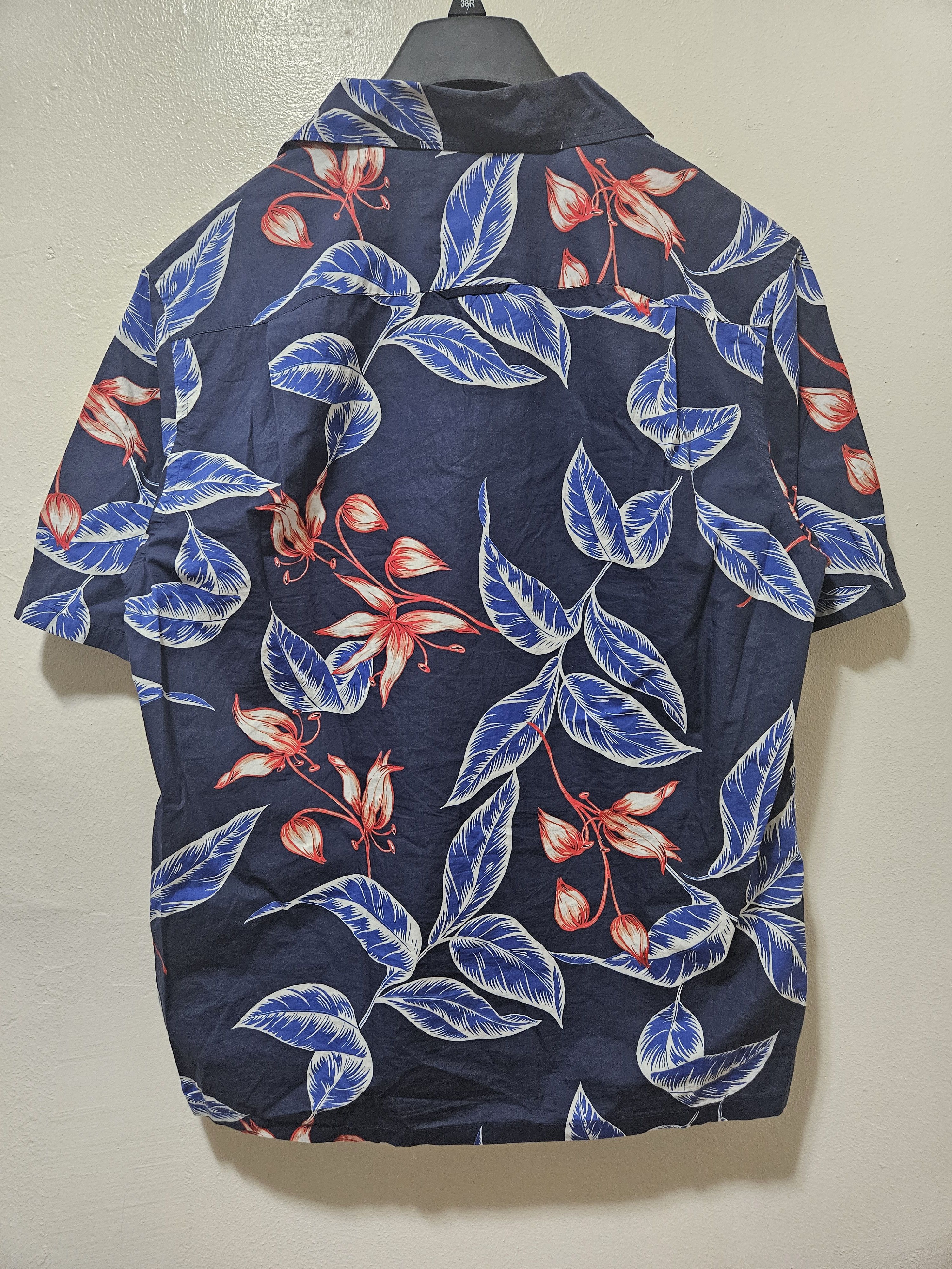 Prada Oversized Floral Print Blue Button Up Shirt Size US S / EU 44-46 / 1 - 2 Thumbnail