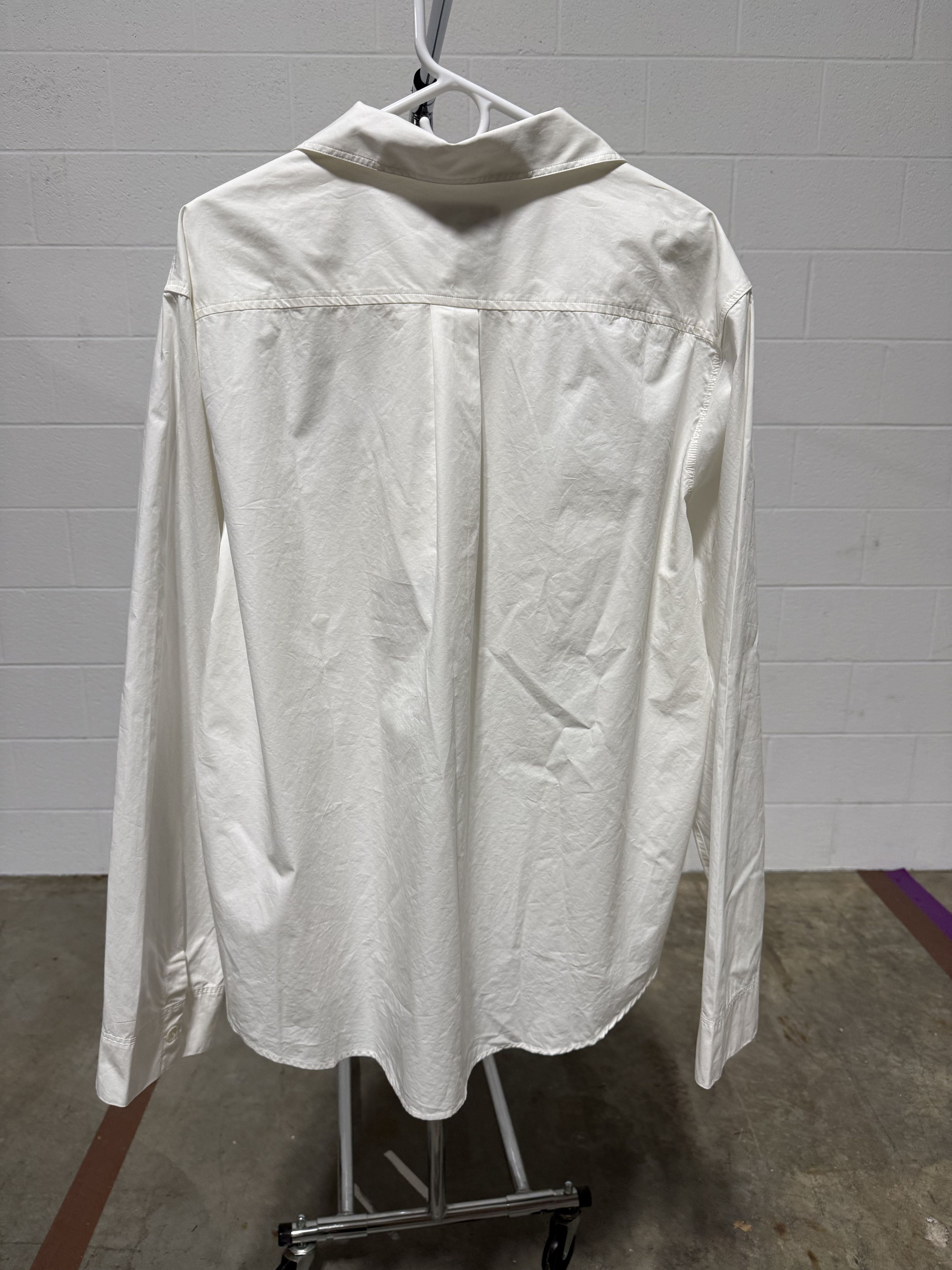 Our Legacy Our Legacy Funnel Shirt 'White Dense Poplin' Size US XL / EU 56 / 4 - 4 Thumbnail
