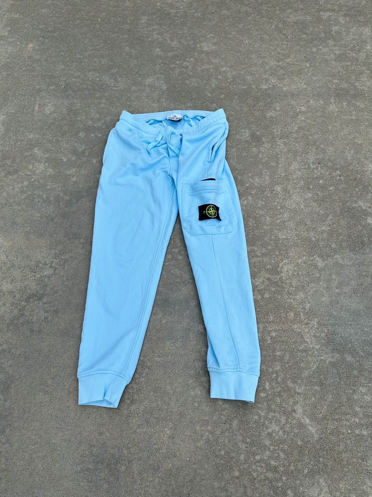 Stone Island × Vintage Stone Island Sweatpants Joggers Patch Logo L Size US 33 - 2 Thumbnail