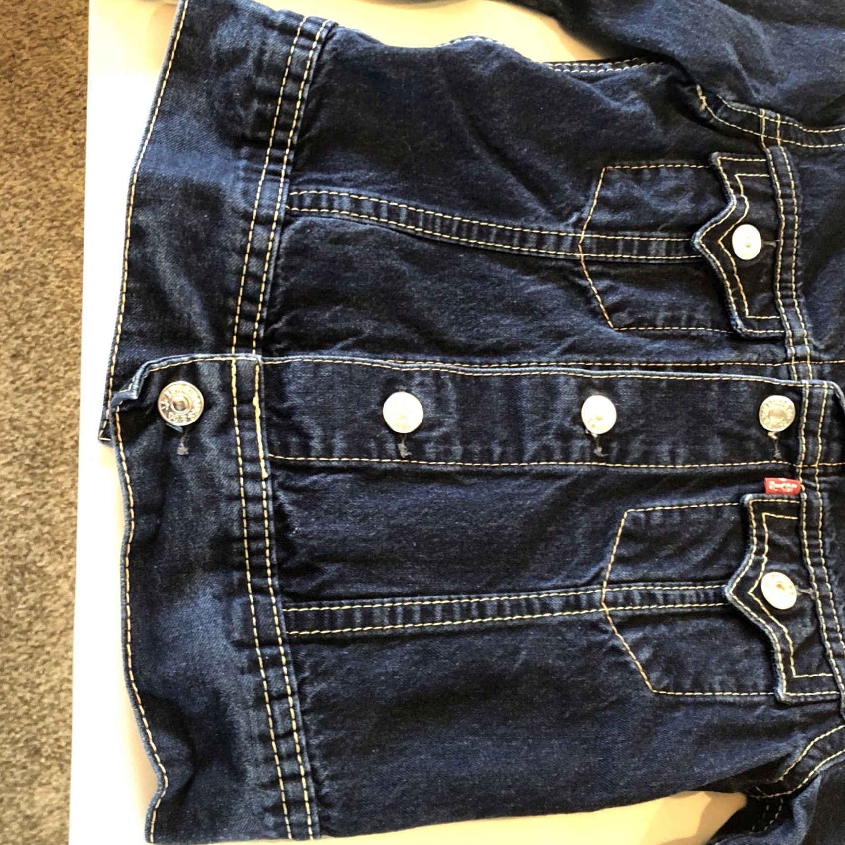 Denime Levis Womens Denim Button Down Jacket Blue Cotton Size Small Chest 34 Length 20 Jacket Women Regular Denim 34" Blue Fall Vintage No Size XXS / US 00 / IT 34 - 5 Thumbnail