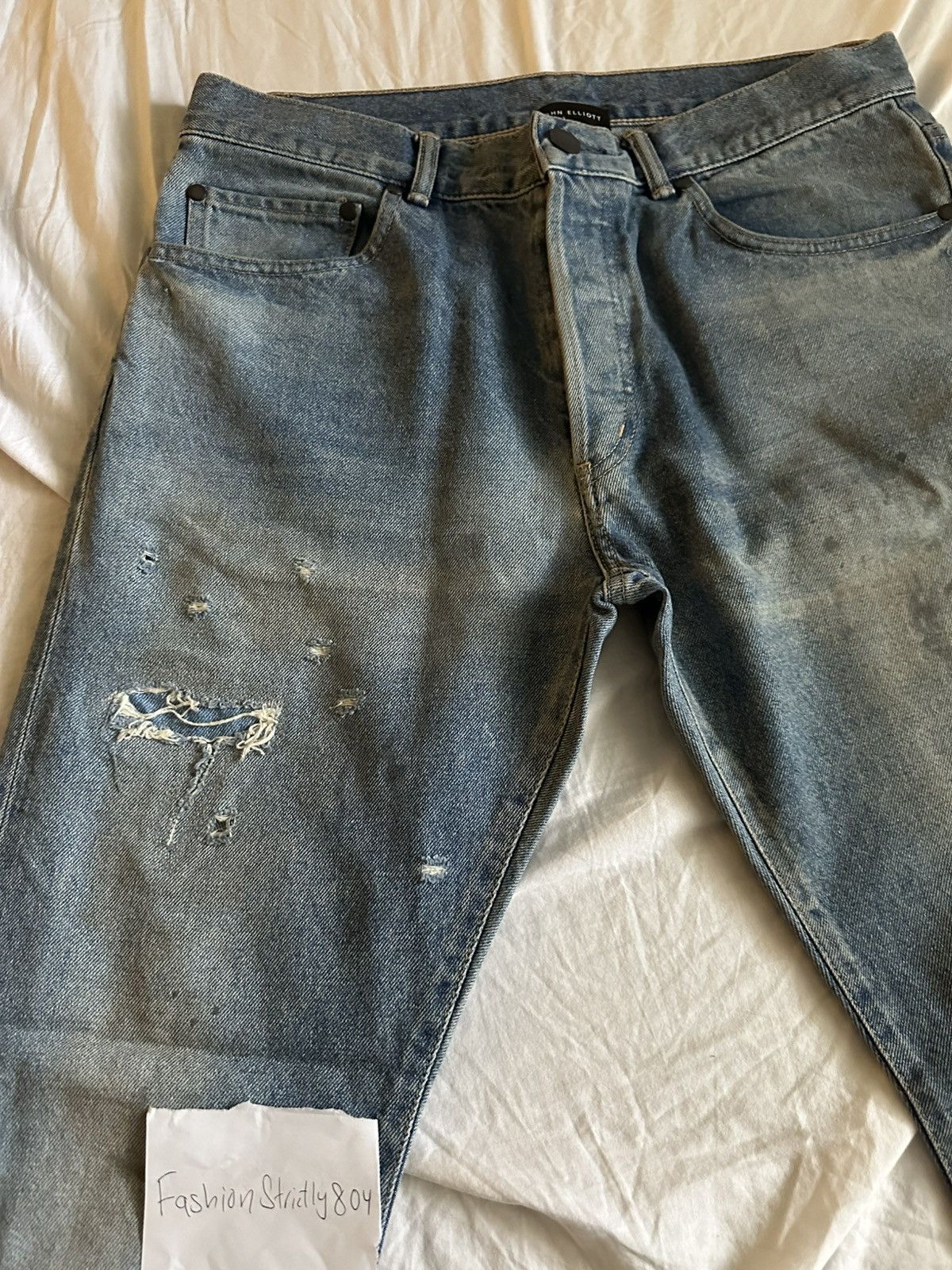 John Elliott John Elliott Denim Size US 30 / EU 46 - 2 Thumbnail