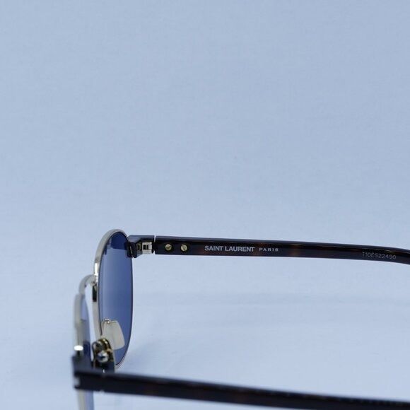 Saint Laurent Paris Saint Laurent SL707 004 Sunglasses Gold/Havana Round Frame Size ONE SIZE - 7 Thumbnail
