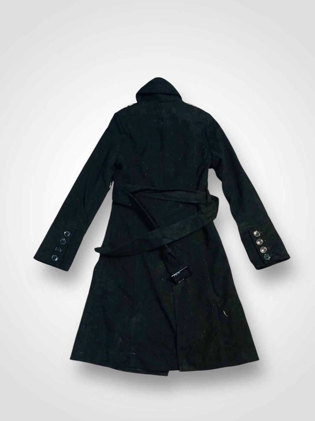 Japanese Brand Clumzy Double Brested Long Jacket (24) Size US S / EU 44-46 / 1 - 2 Thumbnail