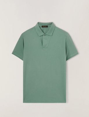 image of Loro Piana O1W1Db10224 Polo Shirt In Achantus, Men's (Size Medium)