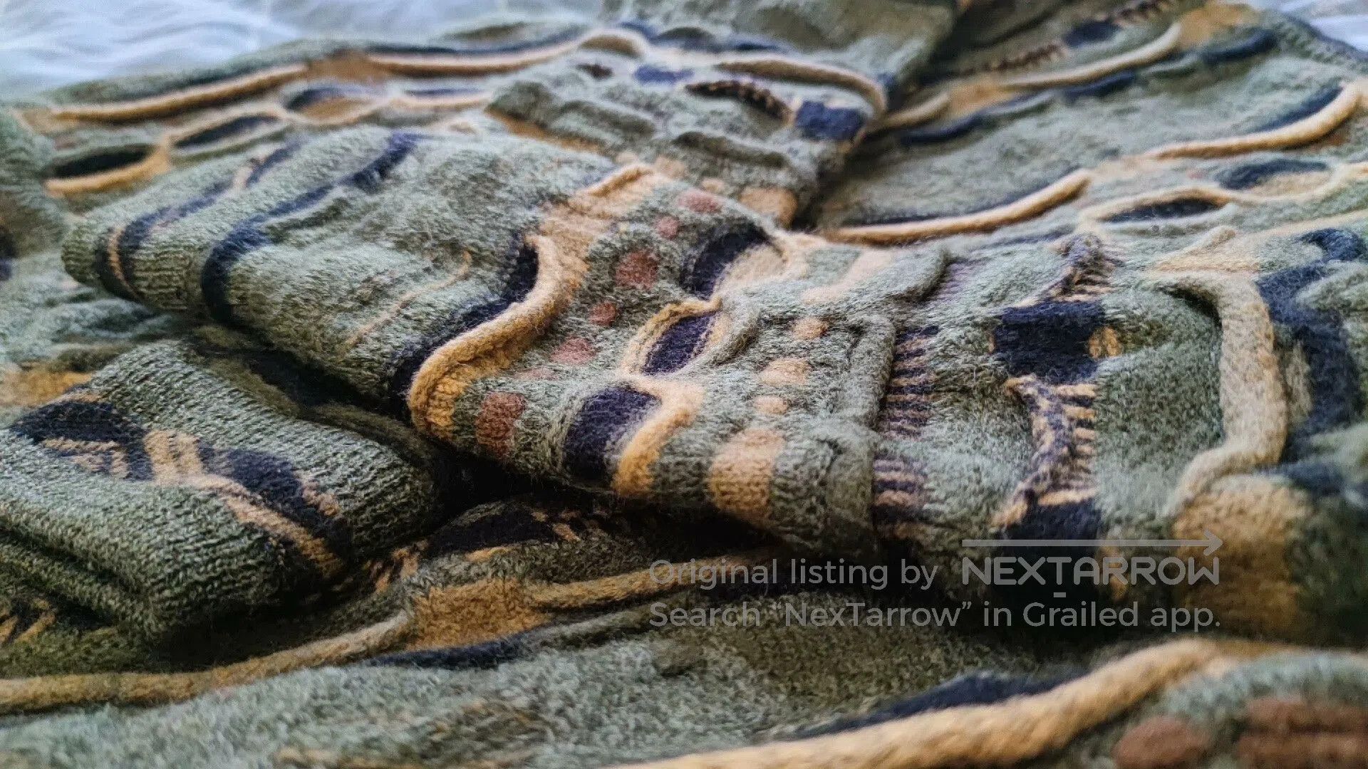 Coogi Coogi Gradient Knitted Wool Cardigan. Size US M / EU 48-50 / 2 - 7 Thumbnail