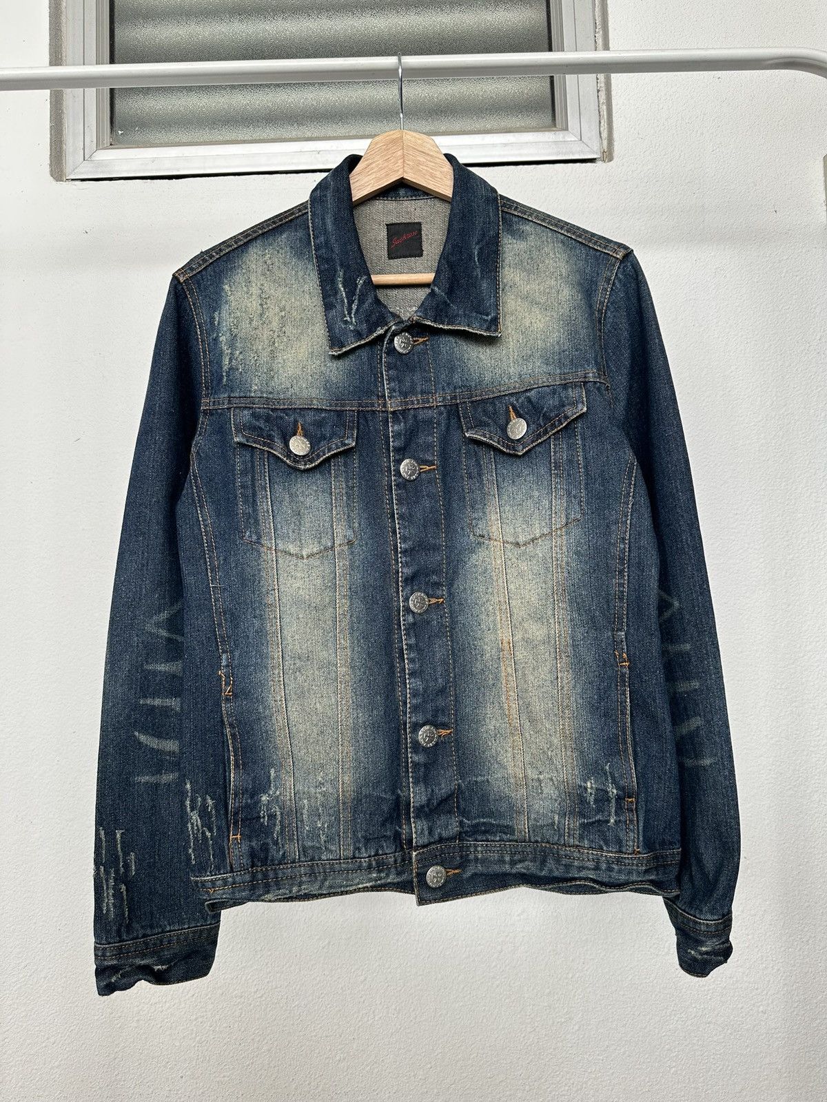 JACKROSE 00's JACKROSE trucker distressed denim jacket Size US M / EU 48-50 / 2 - 10 Thumbnail
