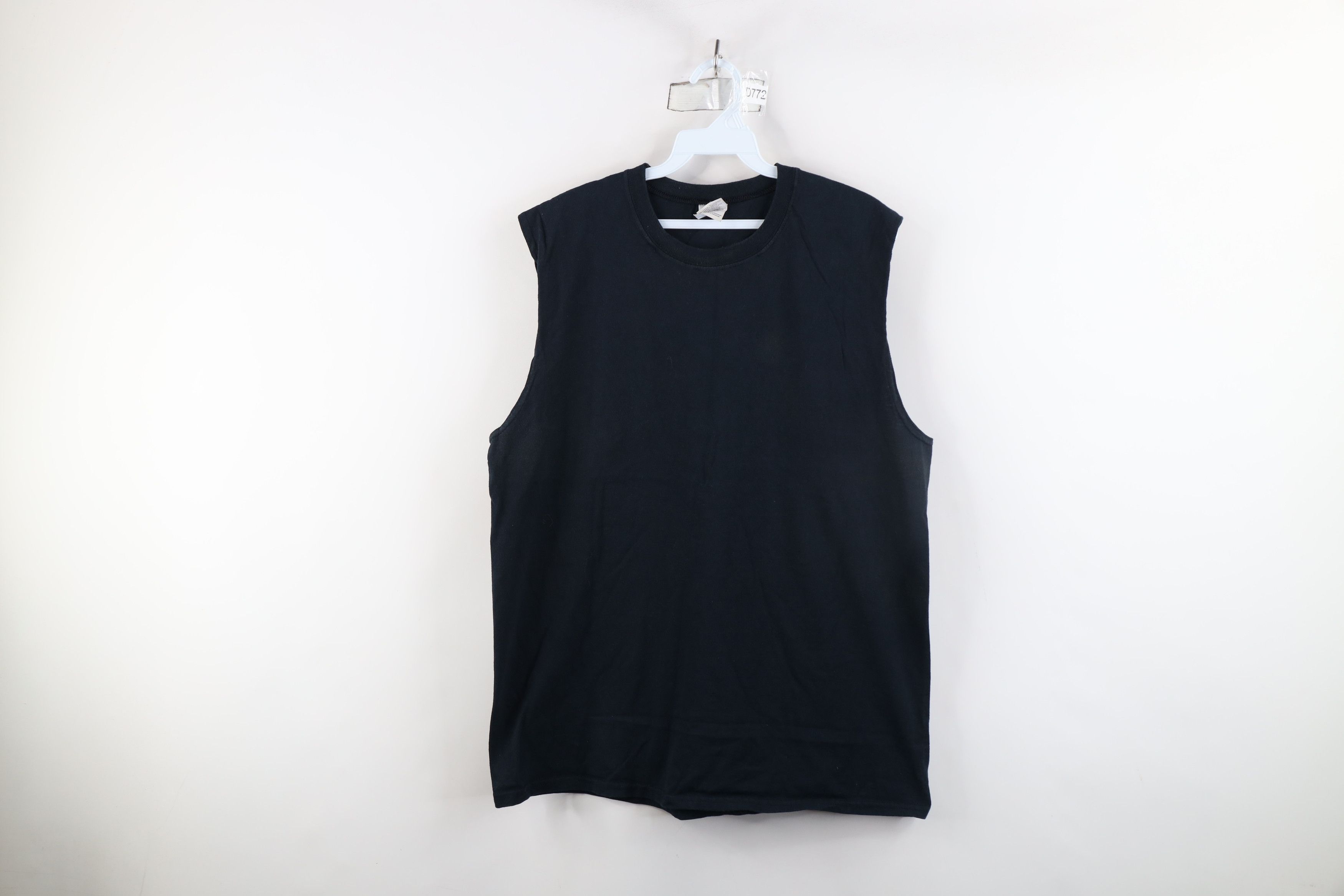 Vintage Vintage 90s Y2K Streetwear Sleeveless Muscle T-Shirt Black Size US L / EU 52-54 / 3 - 1 Thumbnail