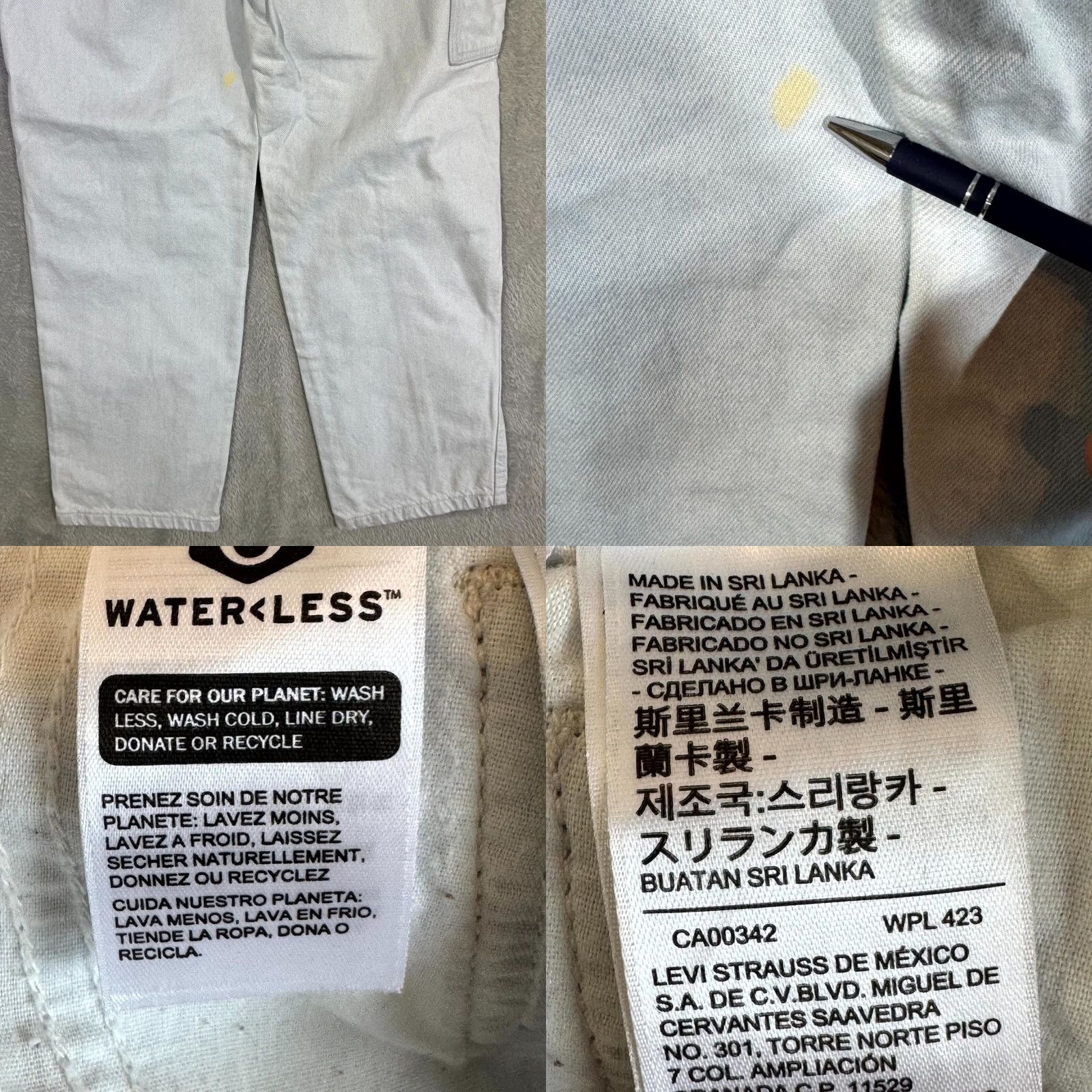 Levi's Levi’s Carpenter Jeans Mens 27×31 Light Blue Denim Straight Leg Workwear Utility Jeans Mens 27 31 Blue Denim Carpenter Jeans Levis Car penter Jeans Size US 27 - 8 Thumbnail