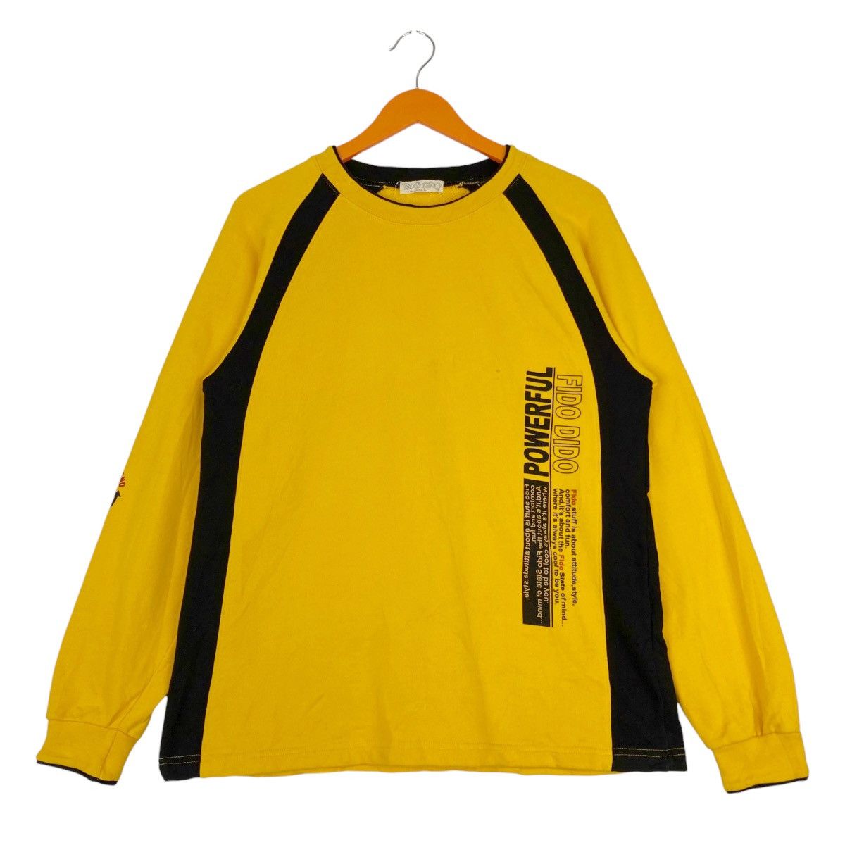 Vintage Vintage Fido Dido Printed Crewneck Sweatshirt Yellow Size US M / EU 48-50 / 2 - 1 Thumbnail