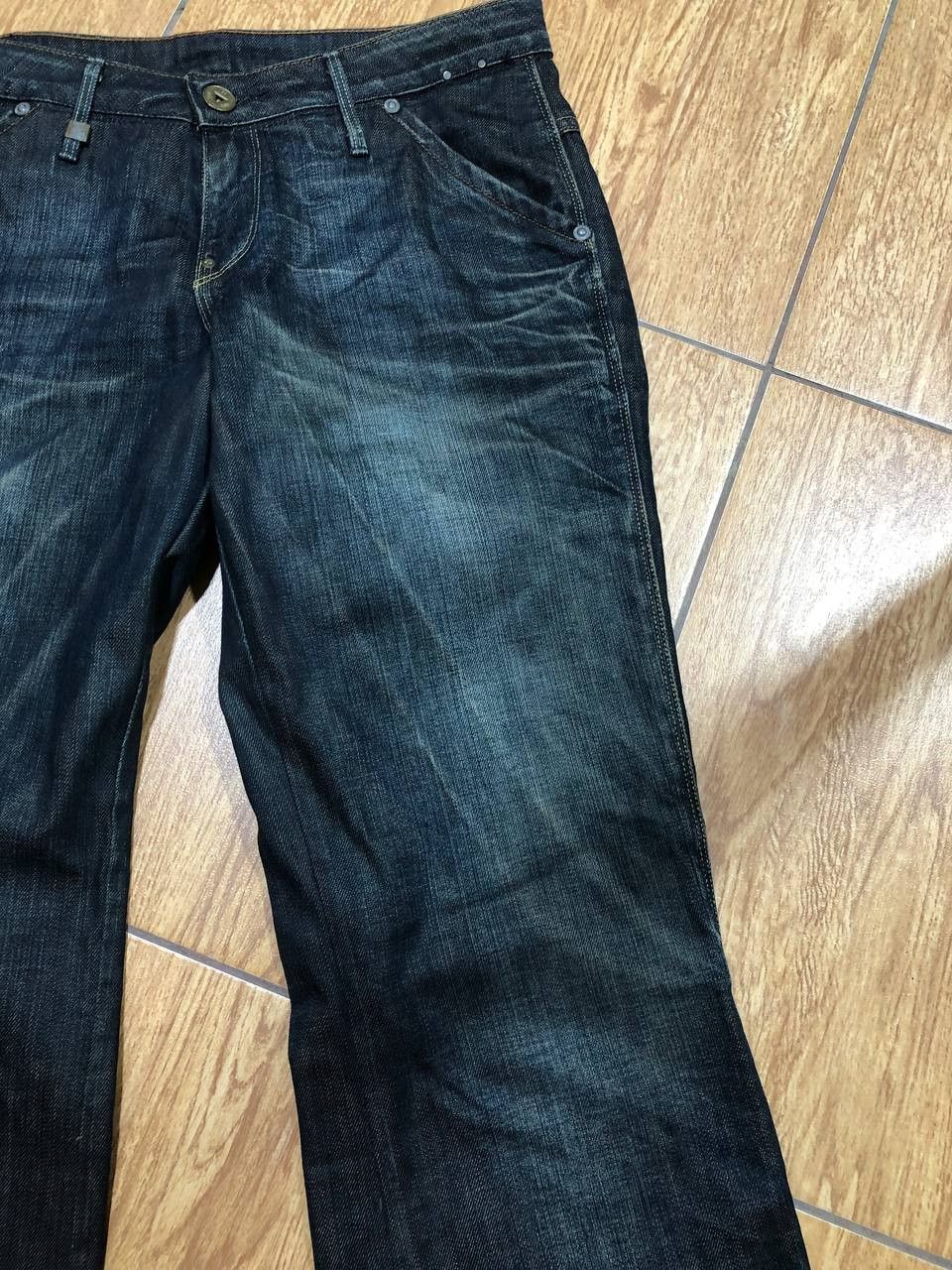 G-Star G Star Raw Denim Loose Jeans Straight Leg Pants Dark Wash Size US 31 - 20 Thumbnail