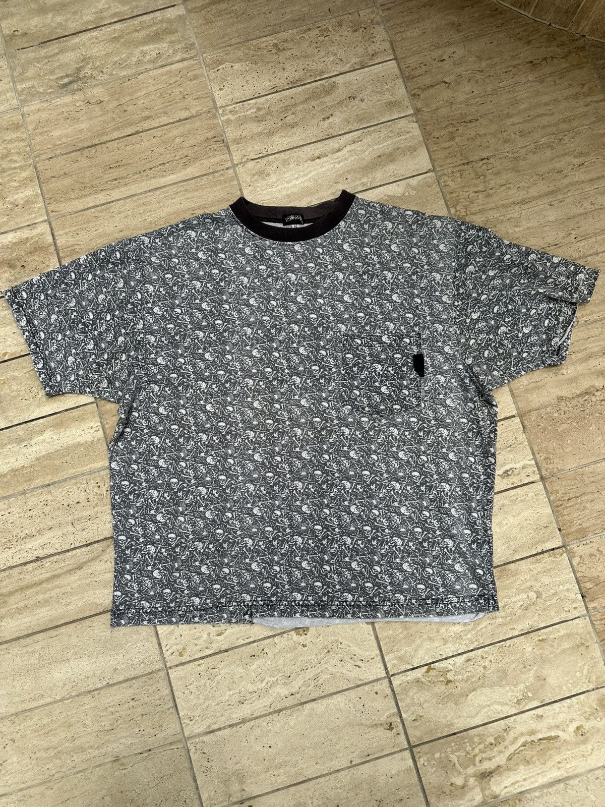 Vintage Old Stussy 80s - 90s Skeleton tee