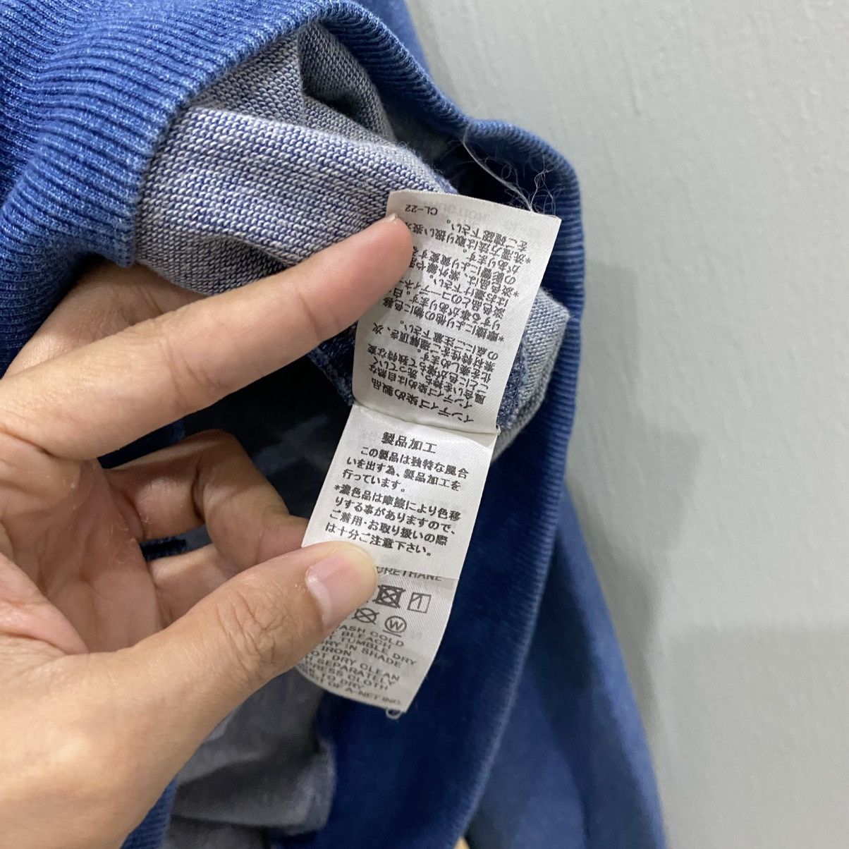 Ne-Net Vintage Ne-Net (Issey Miyake) Indigo Dye Full-Zip Sweatshirt Size US L / EU 52-54 / 3 - 13 Thumbnail