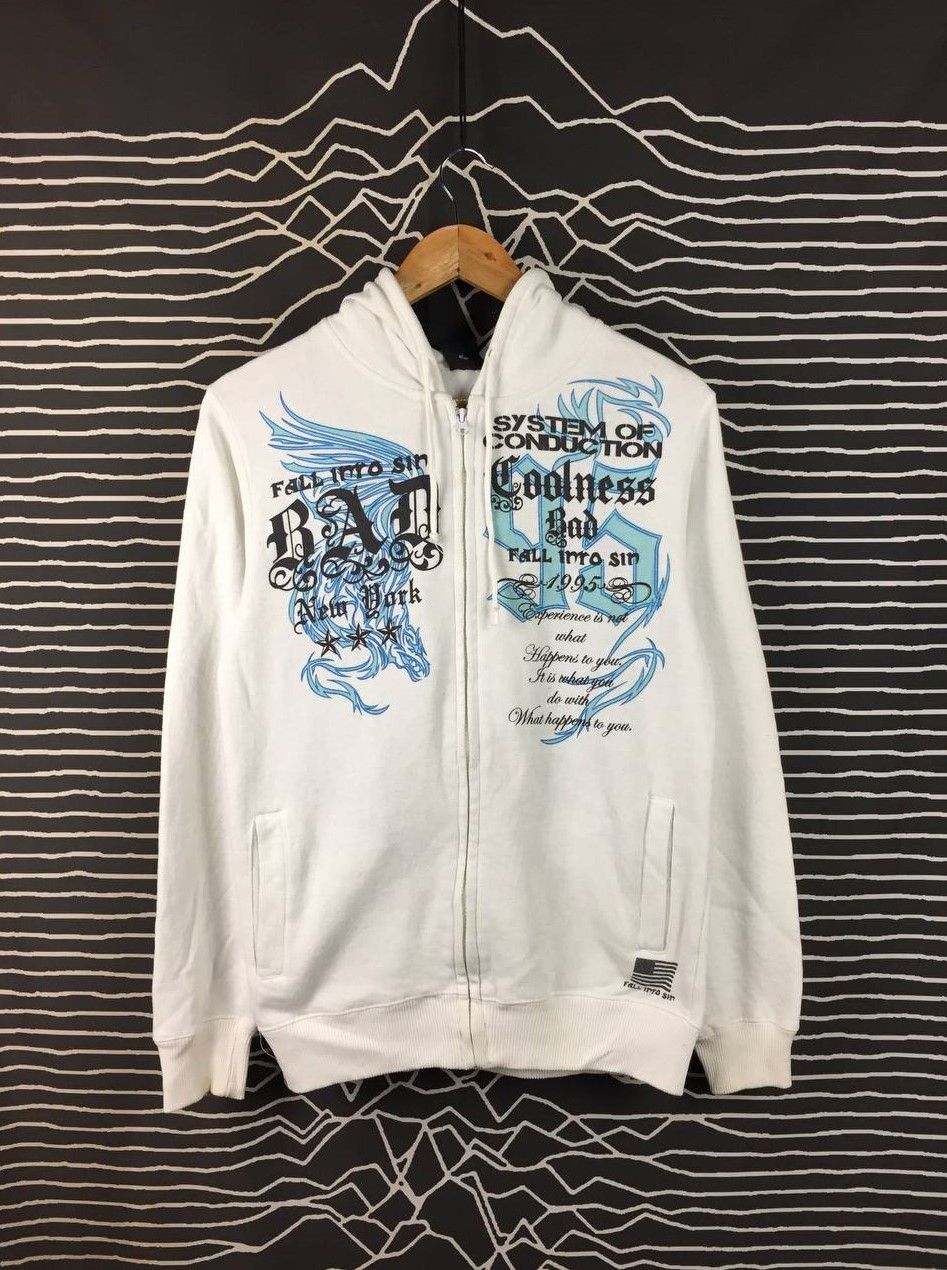 Japanese Brand Rude Garret System of Conduction Gothic Graphic Hoodie Size US M / EU 48-50 / 2 - 2 Thumbnail
