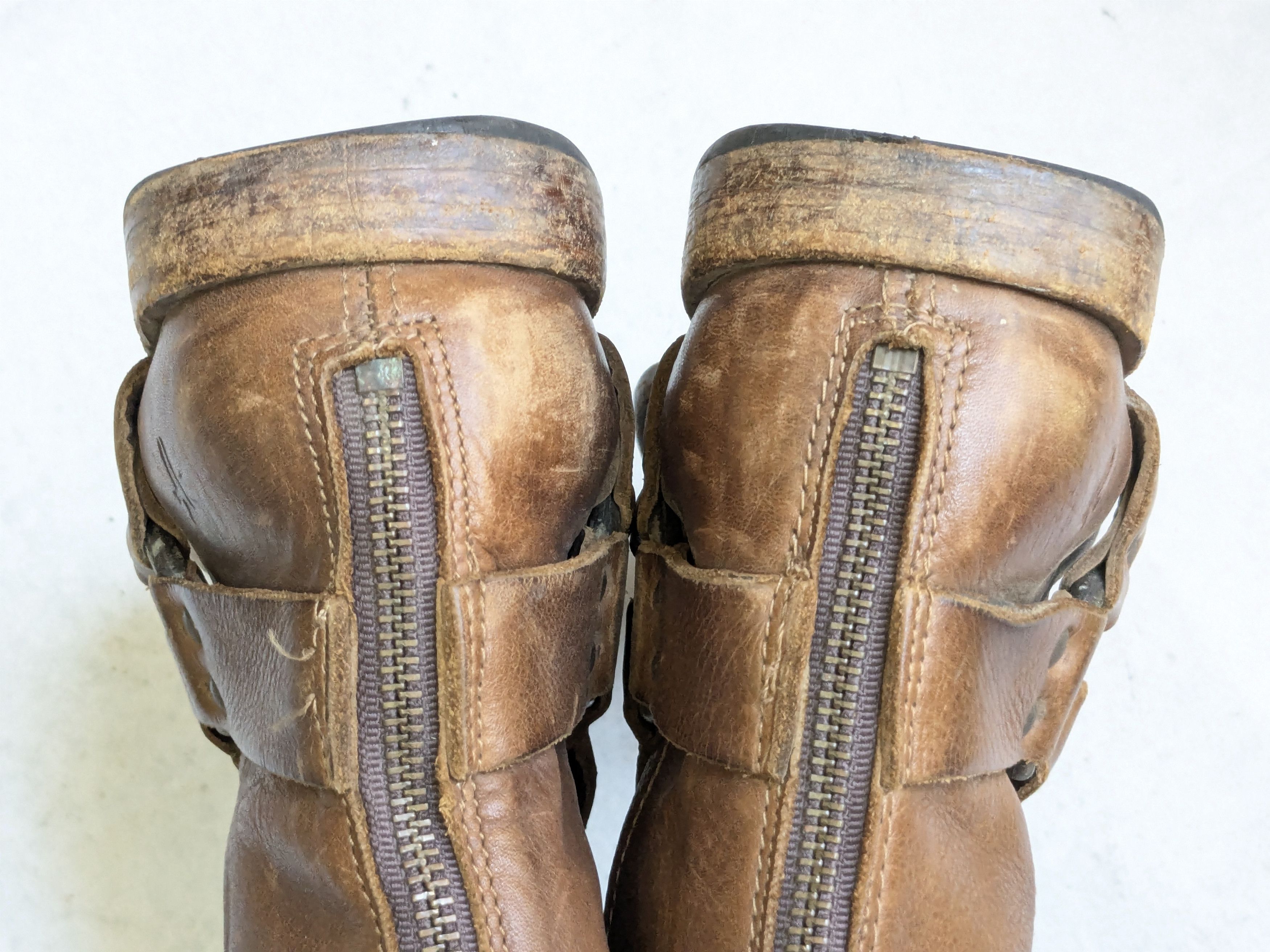 Frye Frye Harness Boots Brown Leather 10.5 D Buckle Size US 10.5 / EU 43-44 - 15 Thumbnail